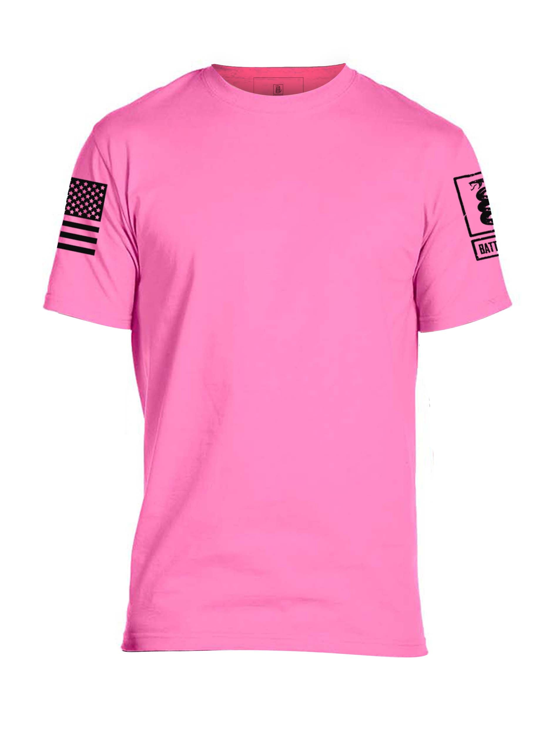 Battleraddle Basic Line Sleeve Print Mens Blended T Shirt