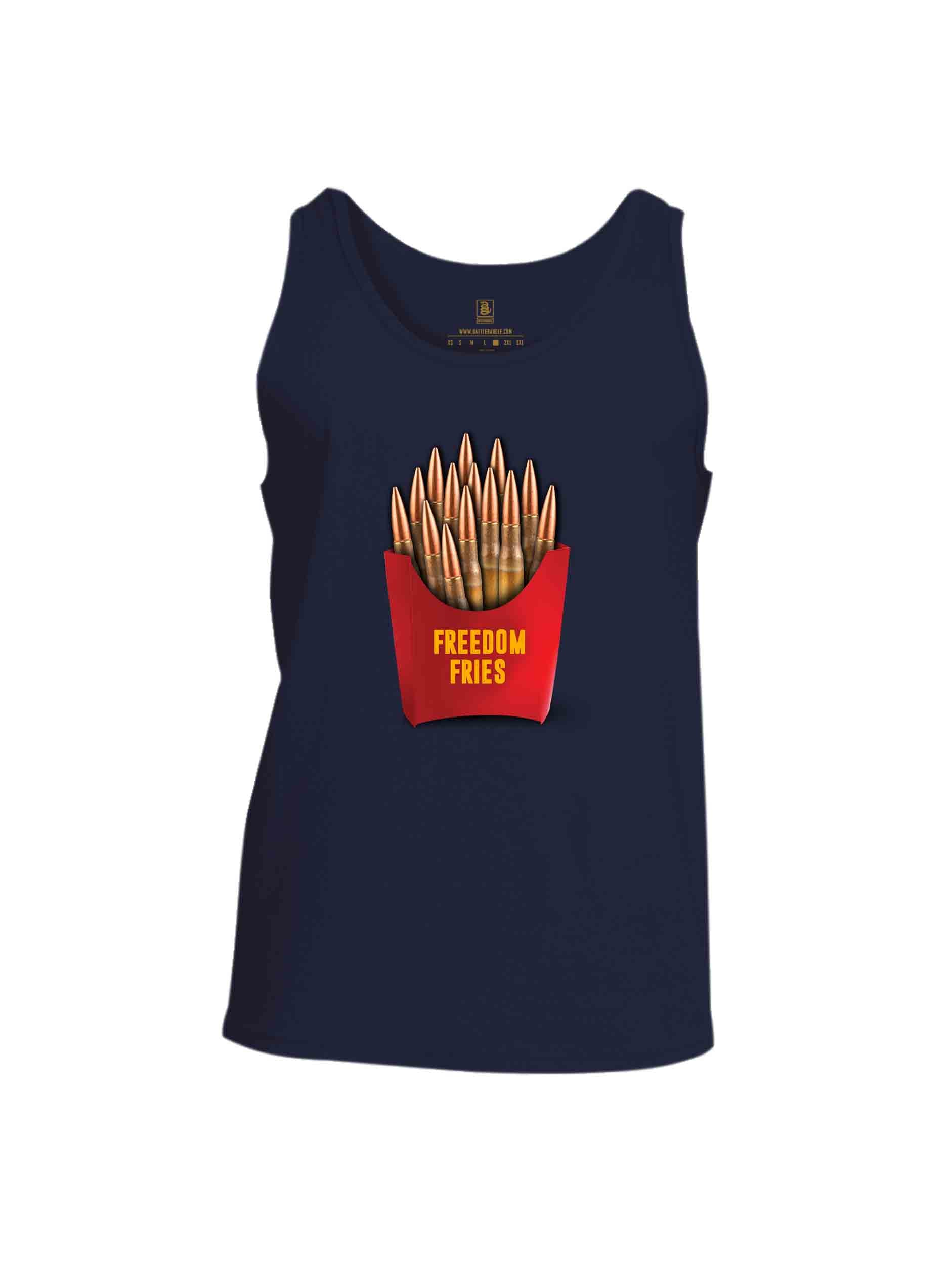 Battleraddle Freedom Fries Mens Cotton Tank Top