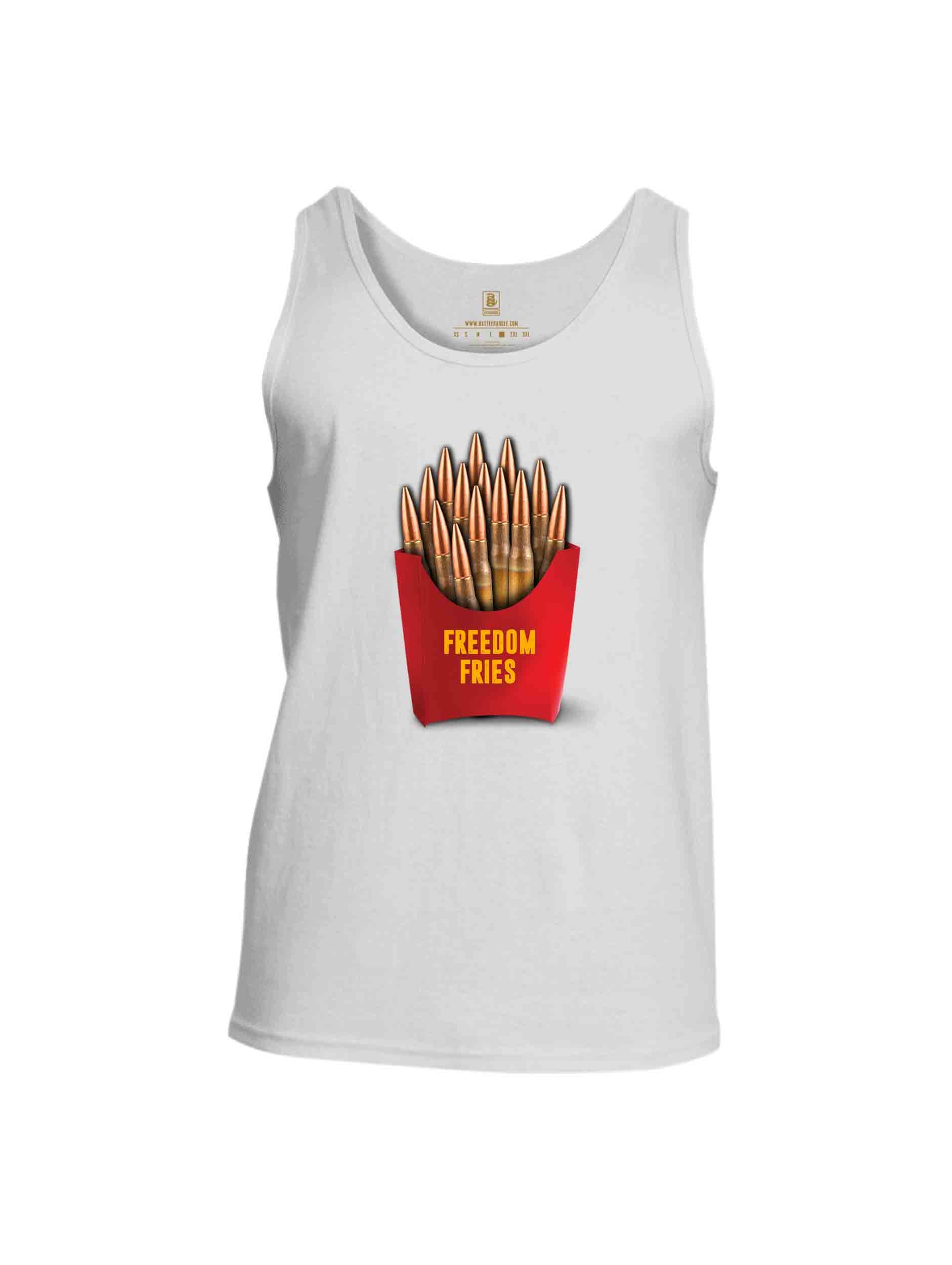 Battleraddle Freedom Fries Mens Cotton Tank Top