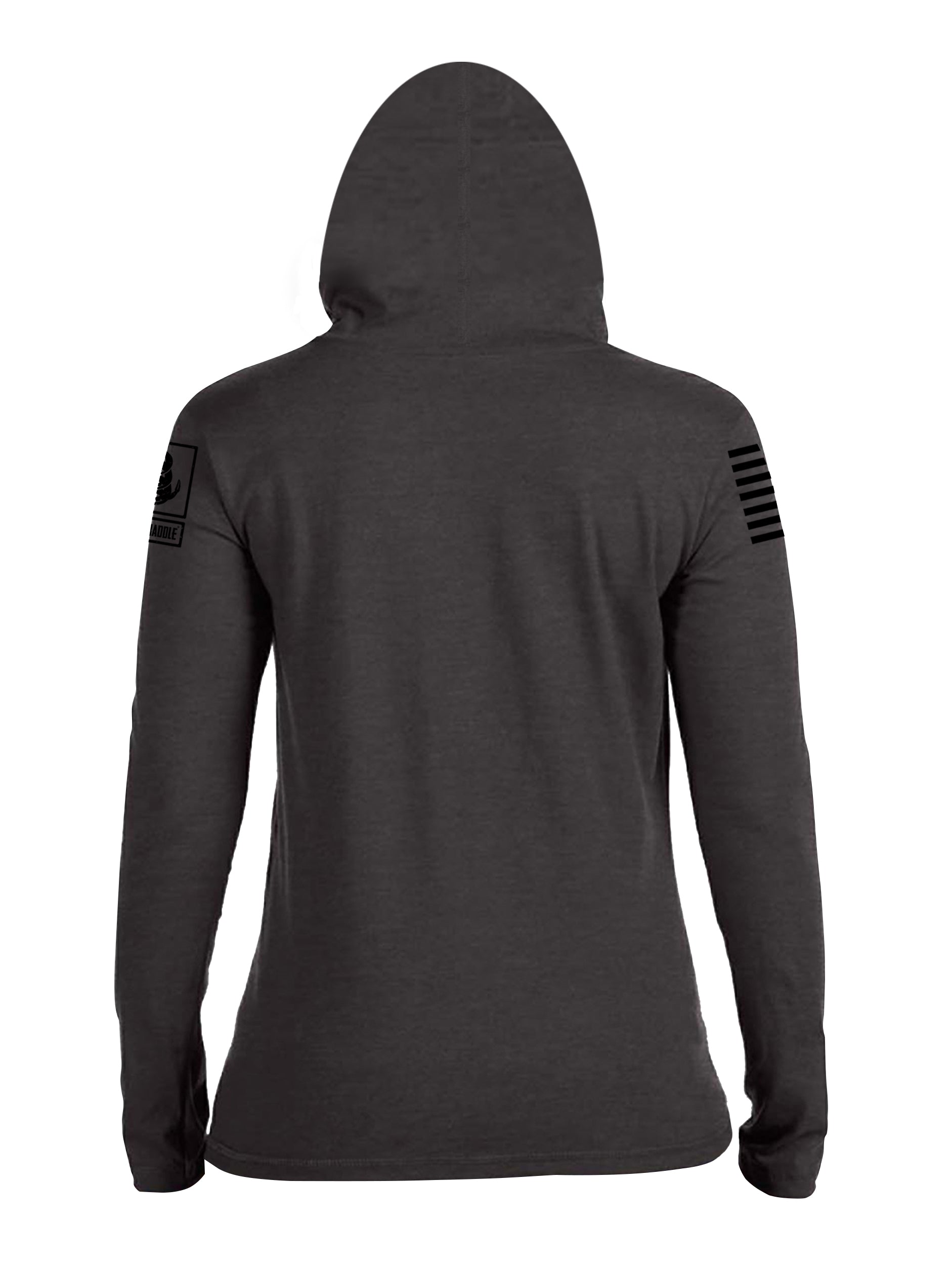Battleraddle Ammo Stop Power To The Americans Womens Cotton Thin Lightweight Hoodie