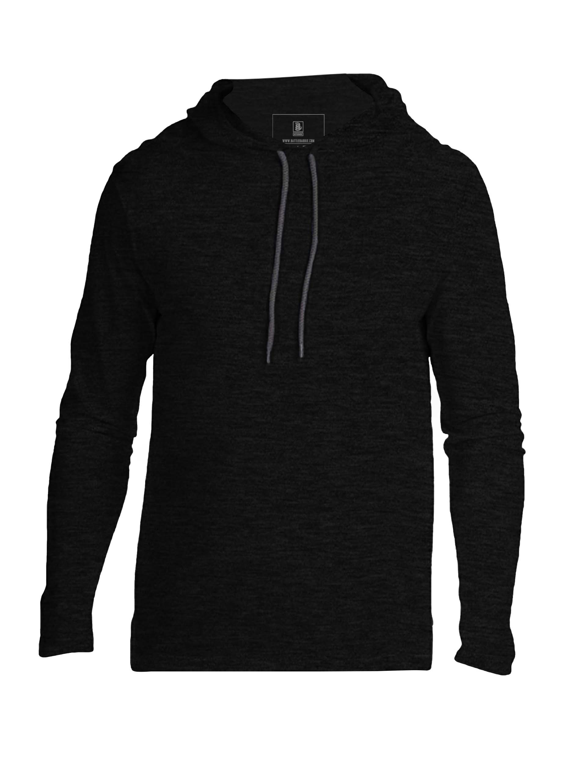 Battleraddle Basic Line Snake Patch Back Mens Thin Cotton Lightweight Hoodie