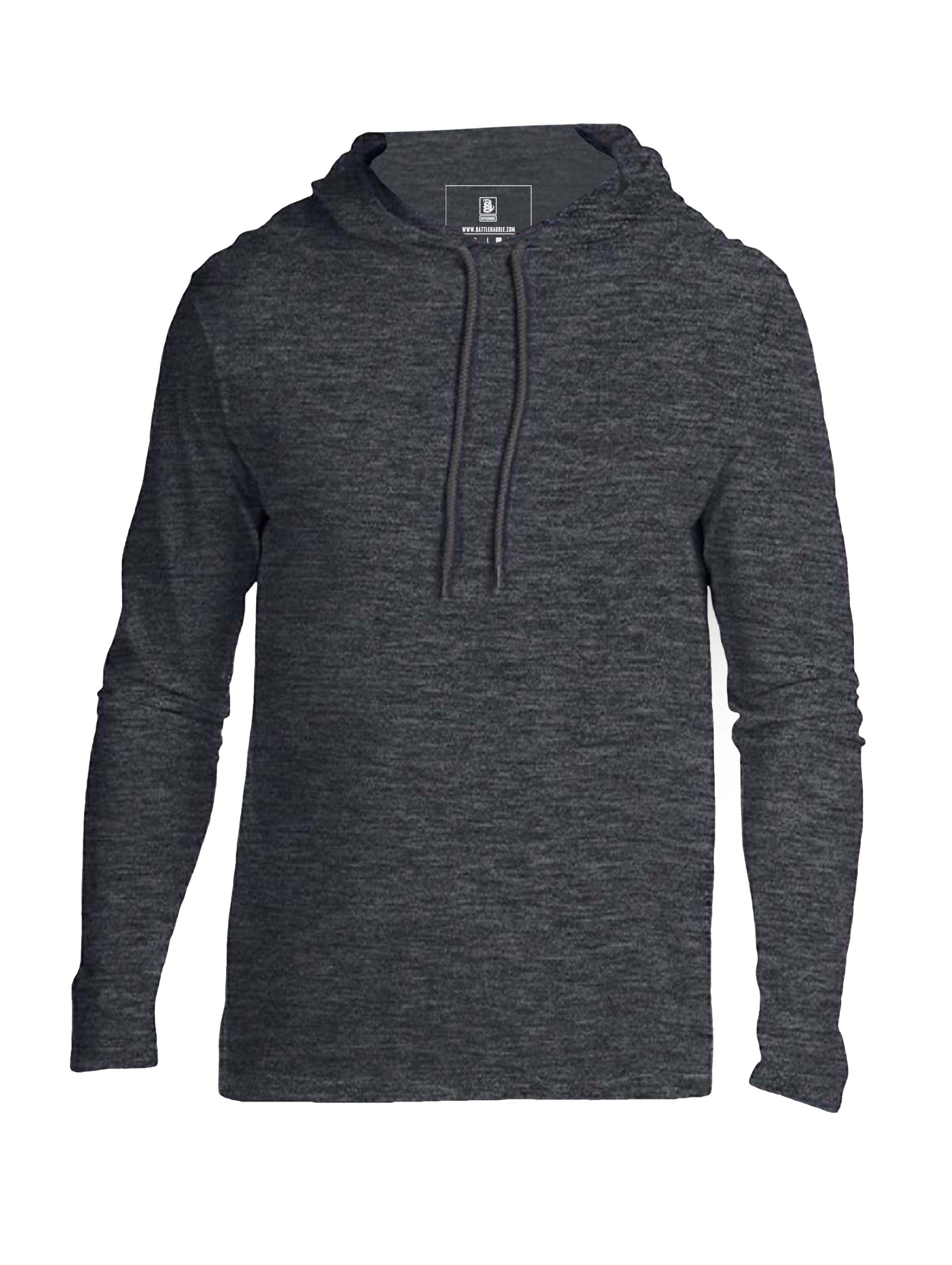 Battleraddle Basic Line Snake Patch Back Mens Thin Cotton Lightweight Hoodie