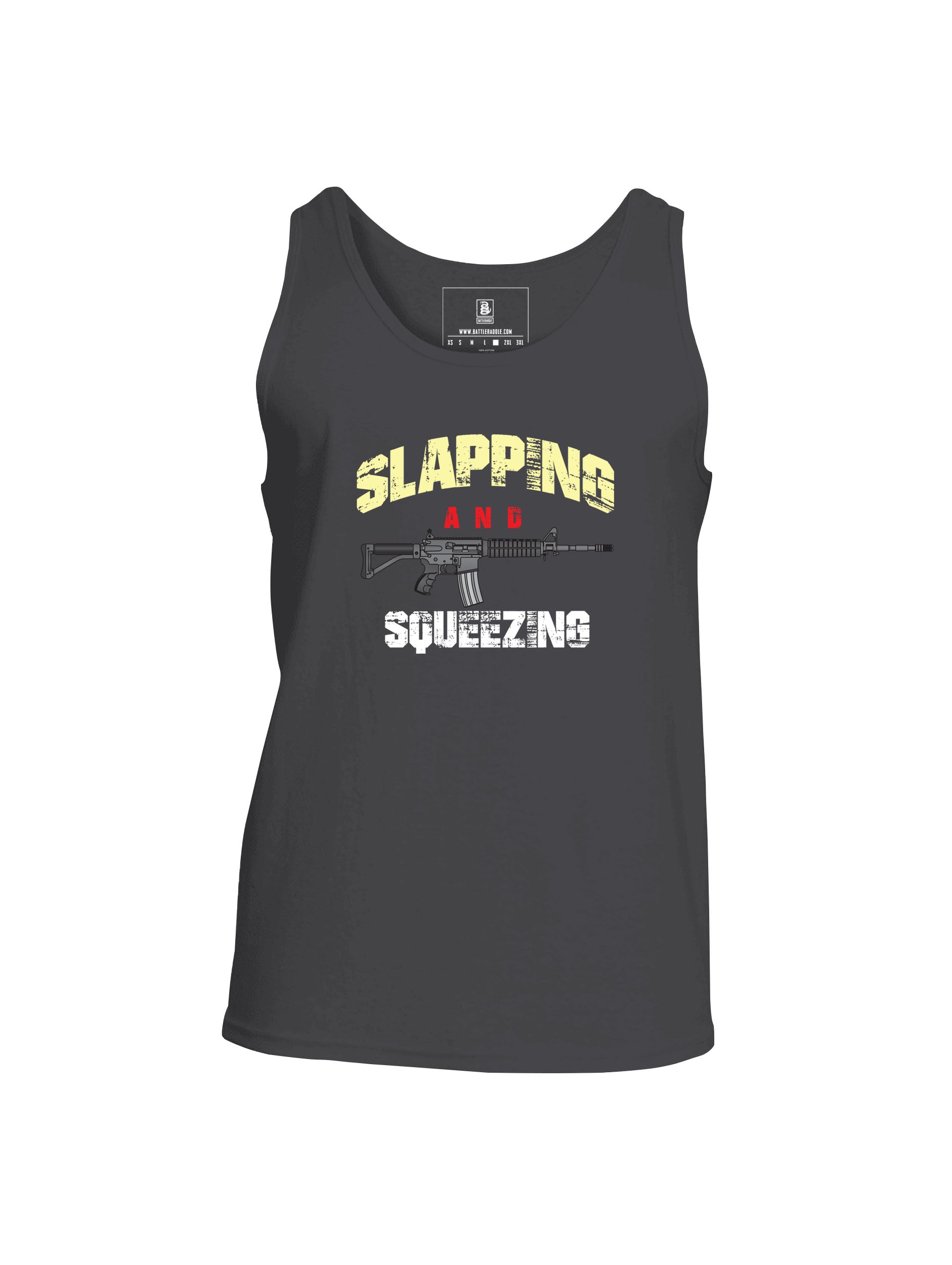 Battleraddle Slapping And Squeezing Mens Cotton Tank Top