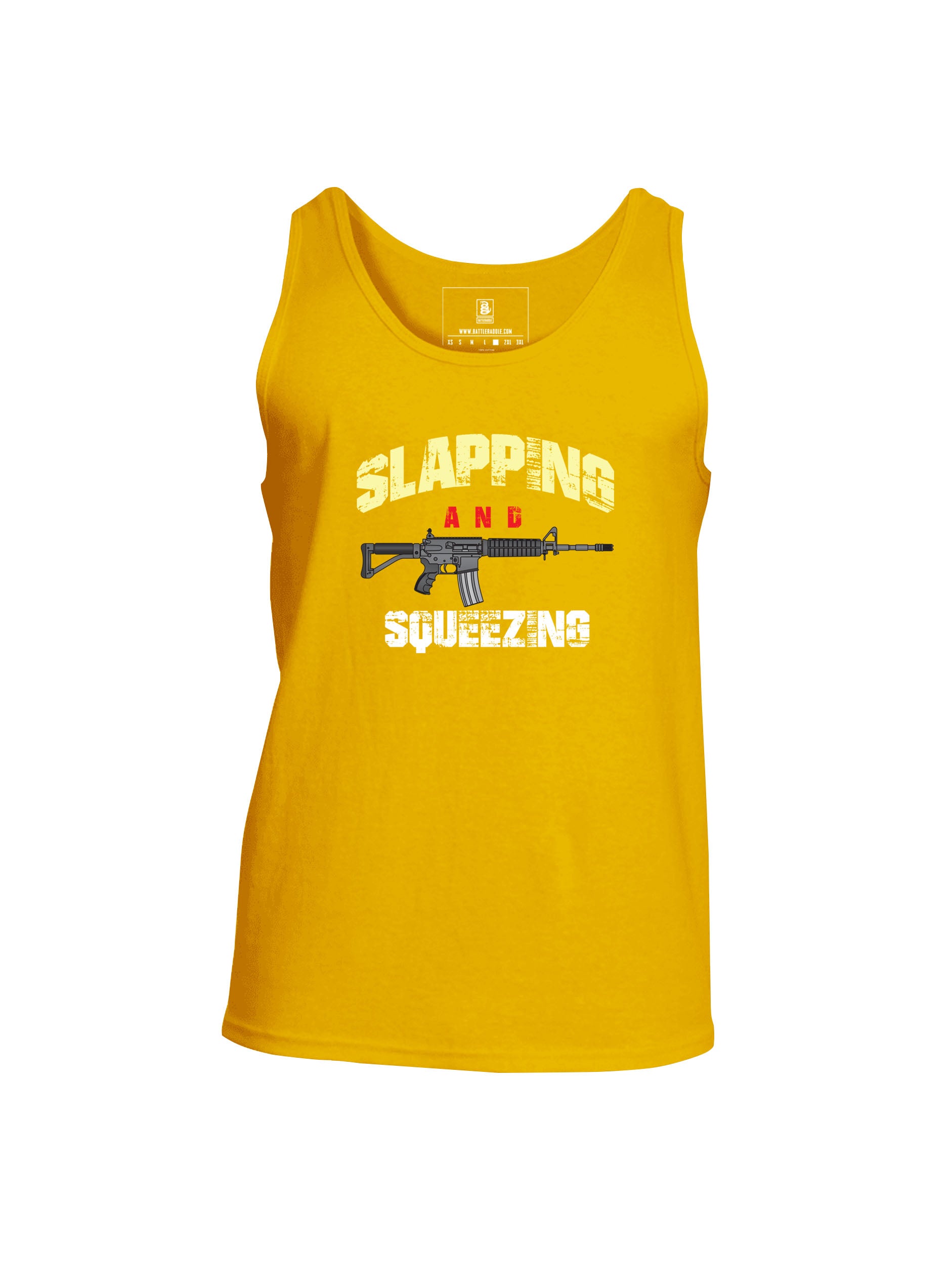 Battleraddle Slapping And Squeezing Mens Cotton Tank Top