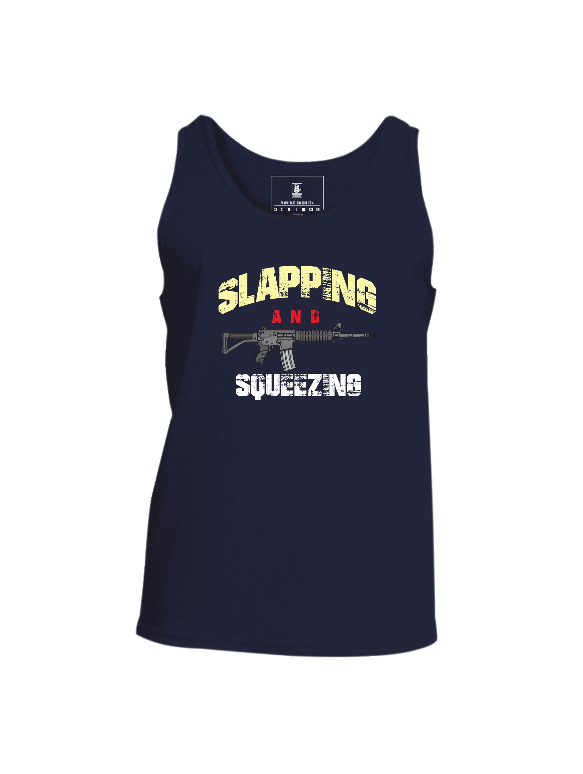 Battleraddle Slapping And Squeezing Mens Cotton Tank Top