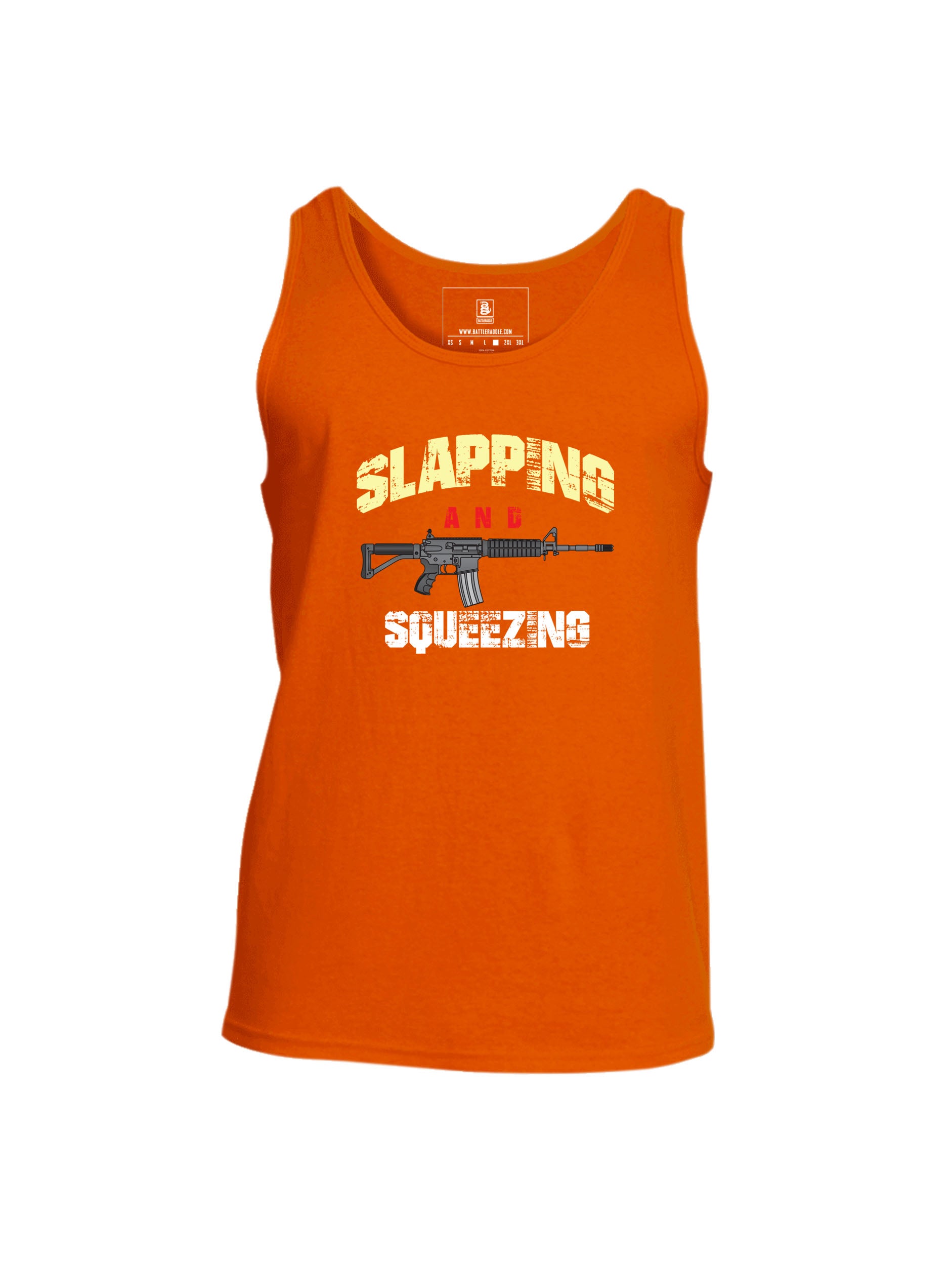 Battleraddle Slapping And Squeezing Mens Cotton Tank Top