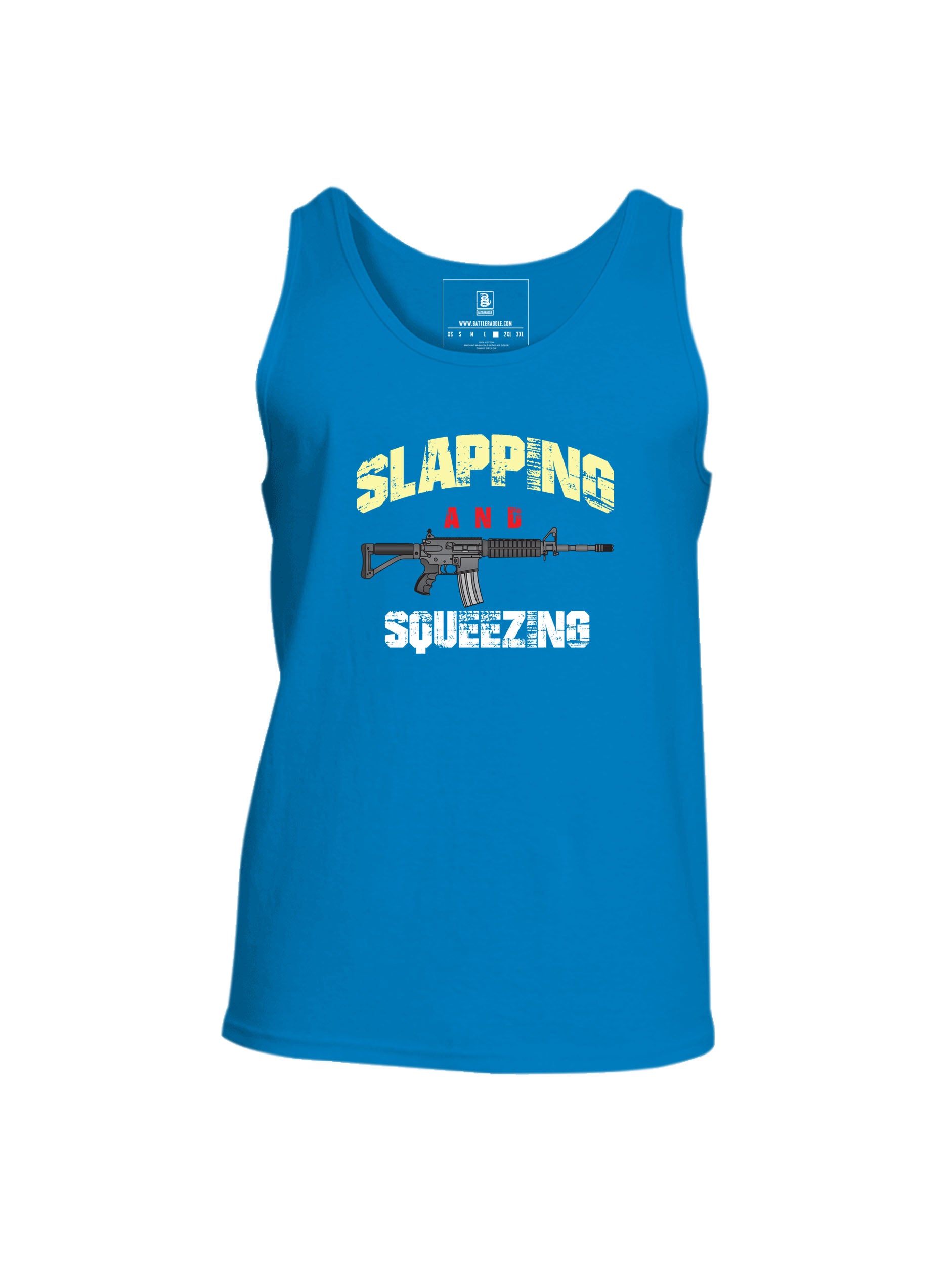 Battleraddle Slapping And Squeezing Mens Cotton Tank Top