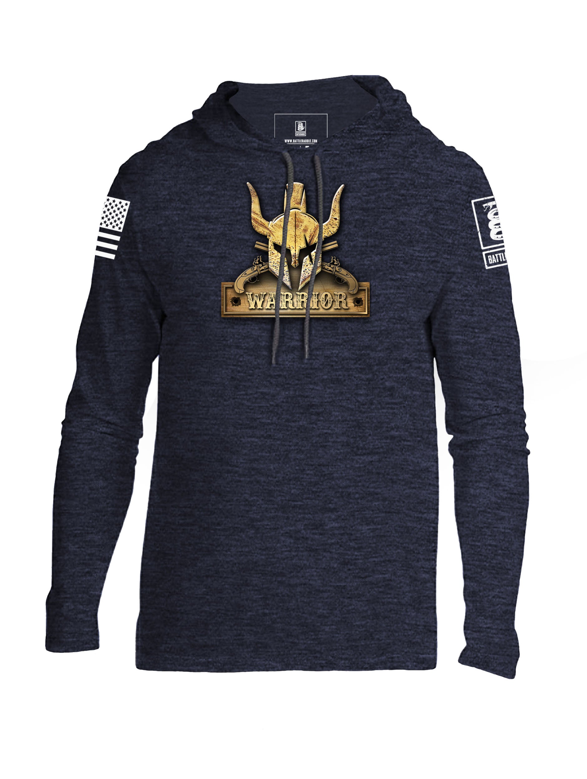 Battleraddle Spartan Warrior Mens Thin Cotton Lightweight Hoodie