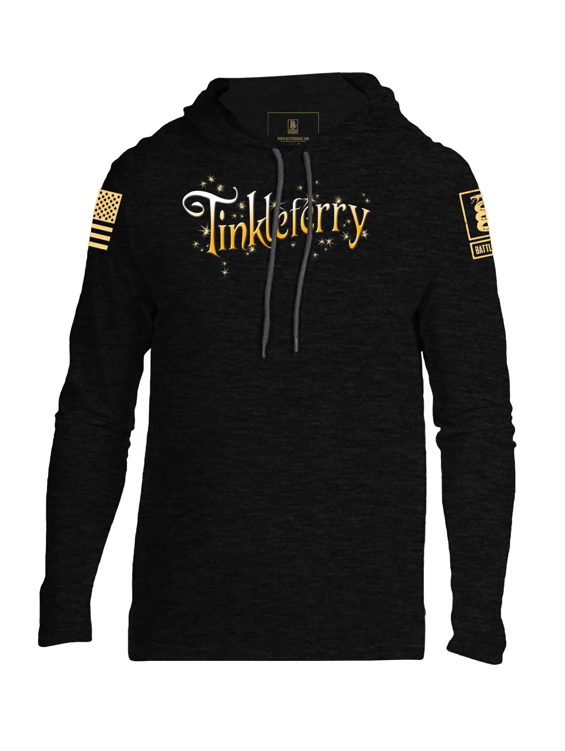 Battleraddle Tinkleferry Yellow Sleeve Print Mens Thin Cotton Lightweight Hoodie