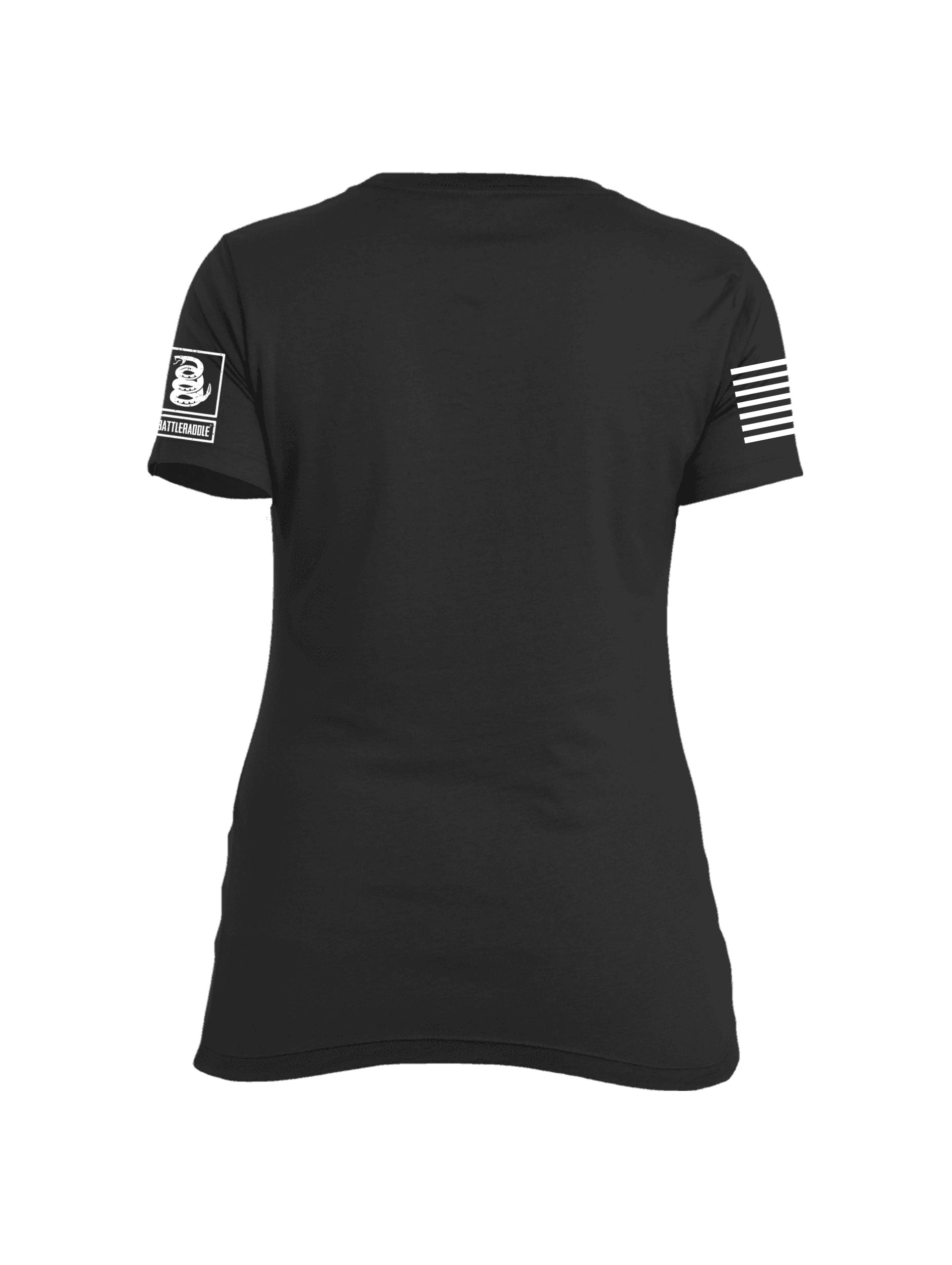 Battleraddle Horizontal Four Blocks Flag Womens Crew Neck T Shirt