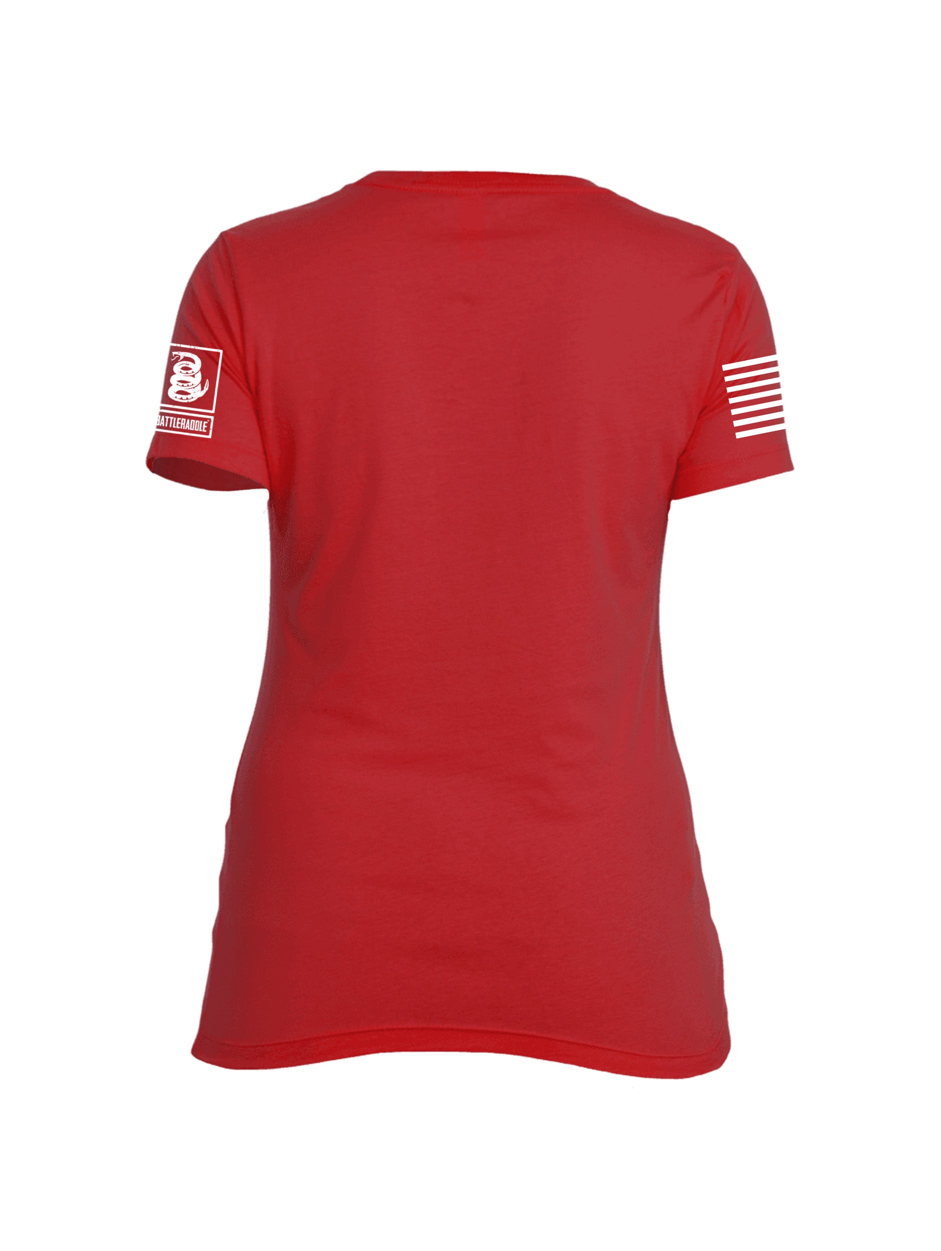 Battleraddle Horizontal Four Blocks Flag Womens Crew Neck T Shirt