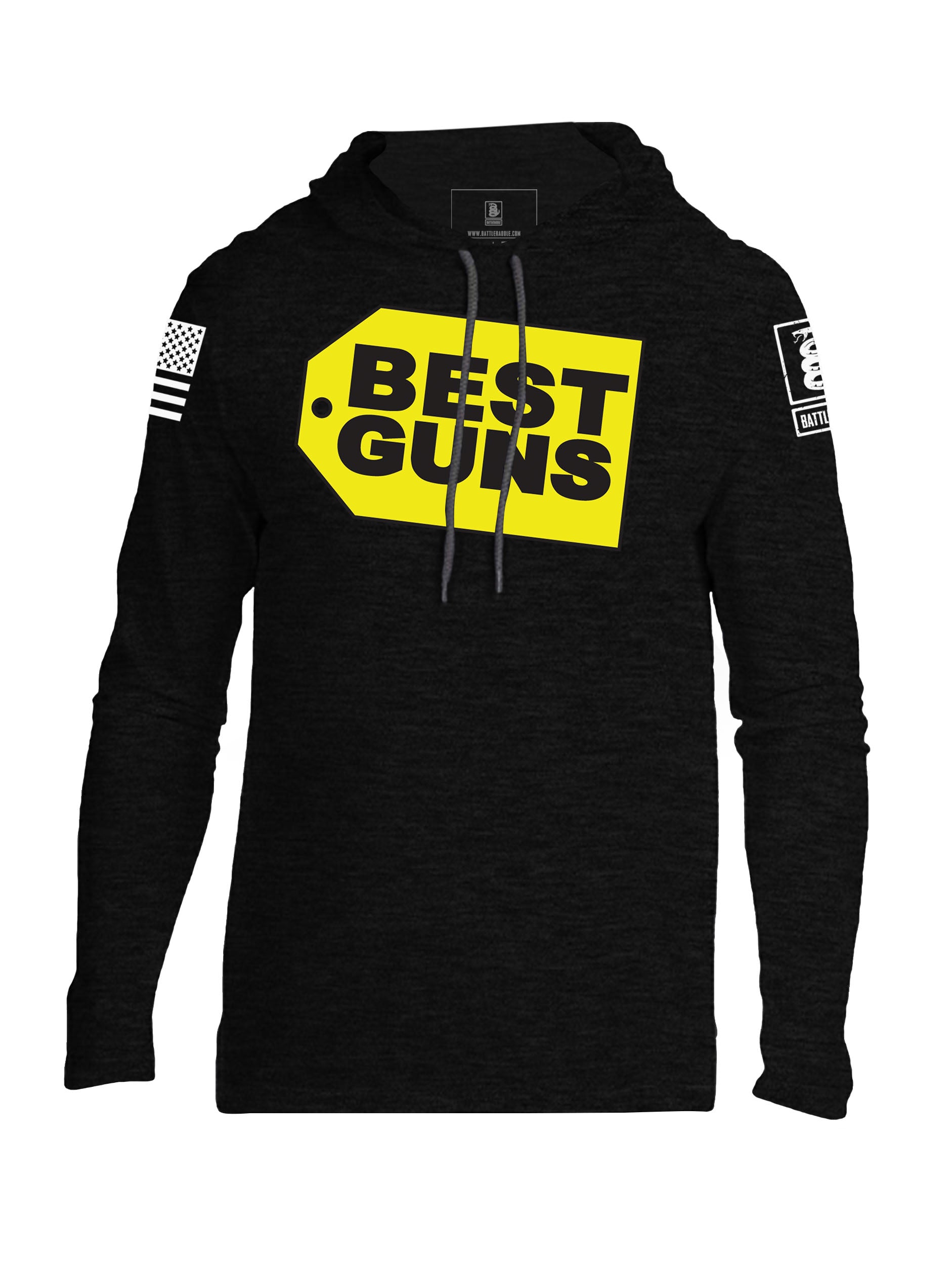 Battleraddle Best Guns Mens Thin Cotton Lightweight Hoodie