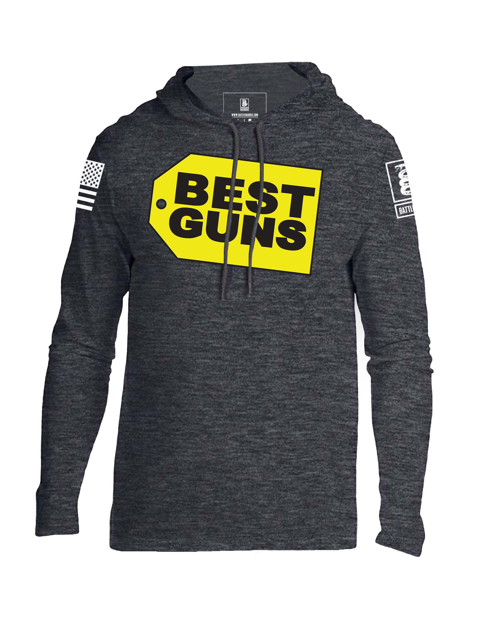 Battleraddle Best Guns Mens Thin Cotton Lightweight Hoodie