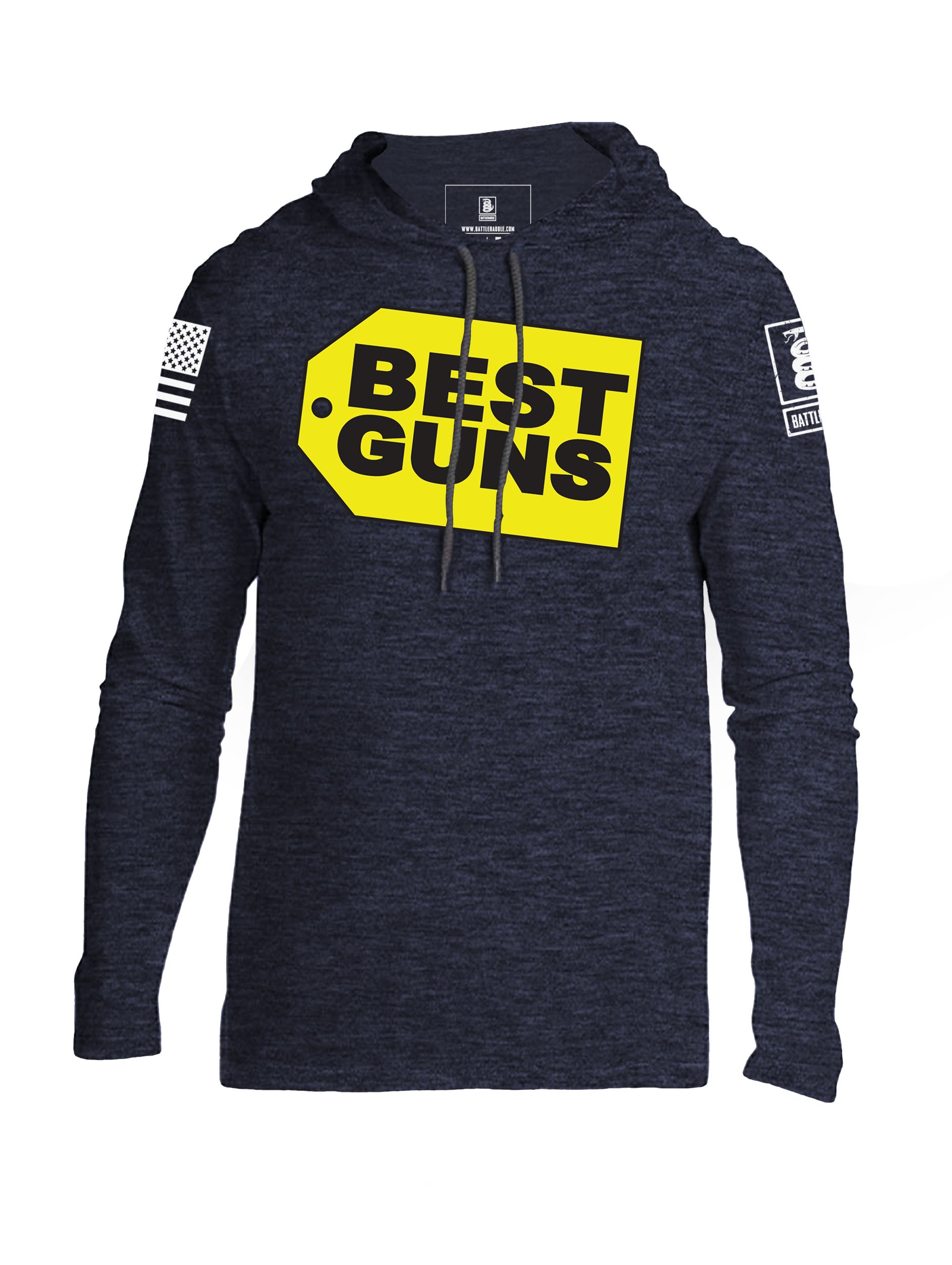 Battleraddle Best Guns Mens Thin Cotton Lightweight Hoodie