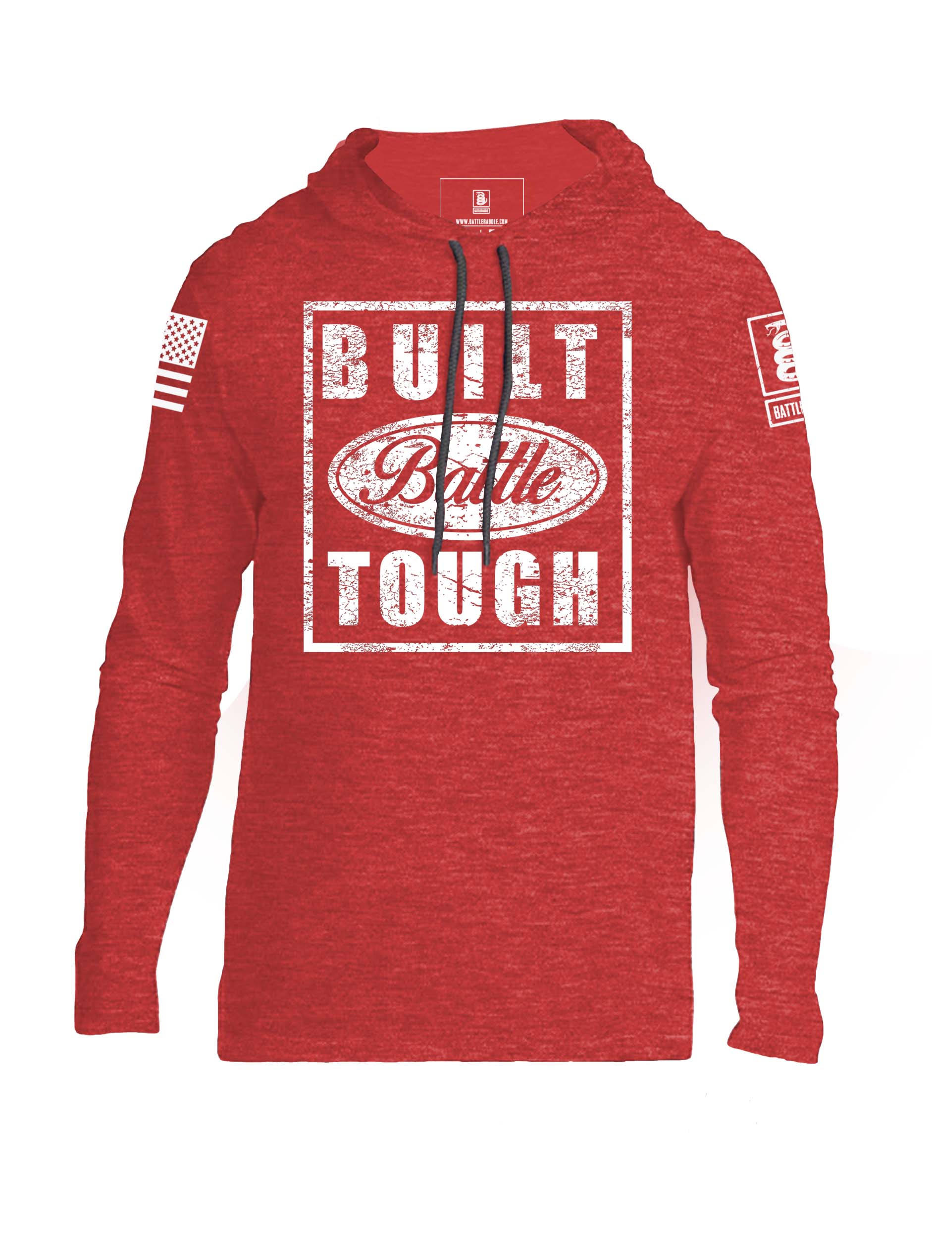 Battleraddle Built Battle Tough Mens Thin Cotton Lightweight Hoodie