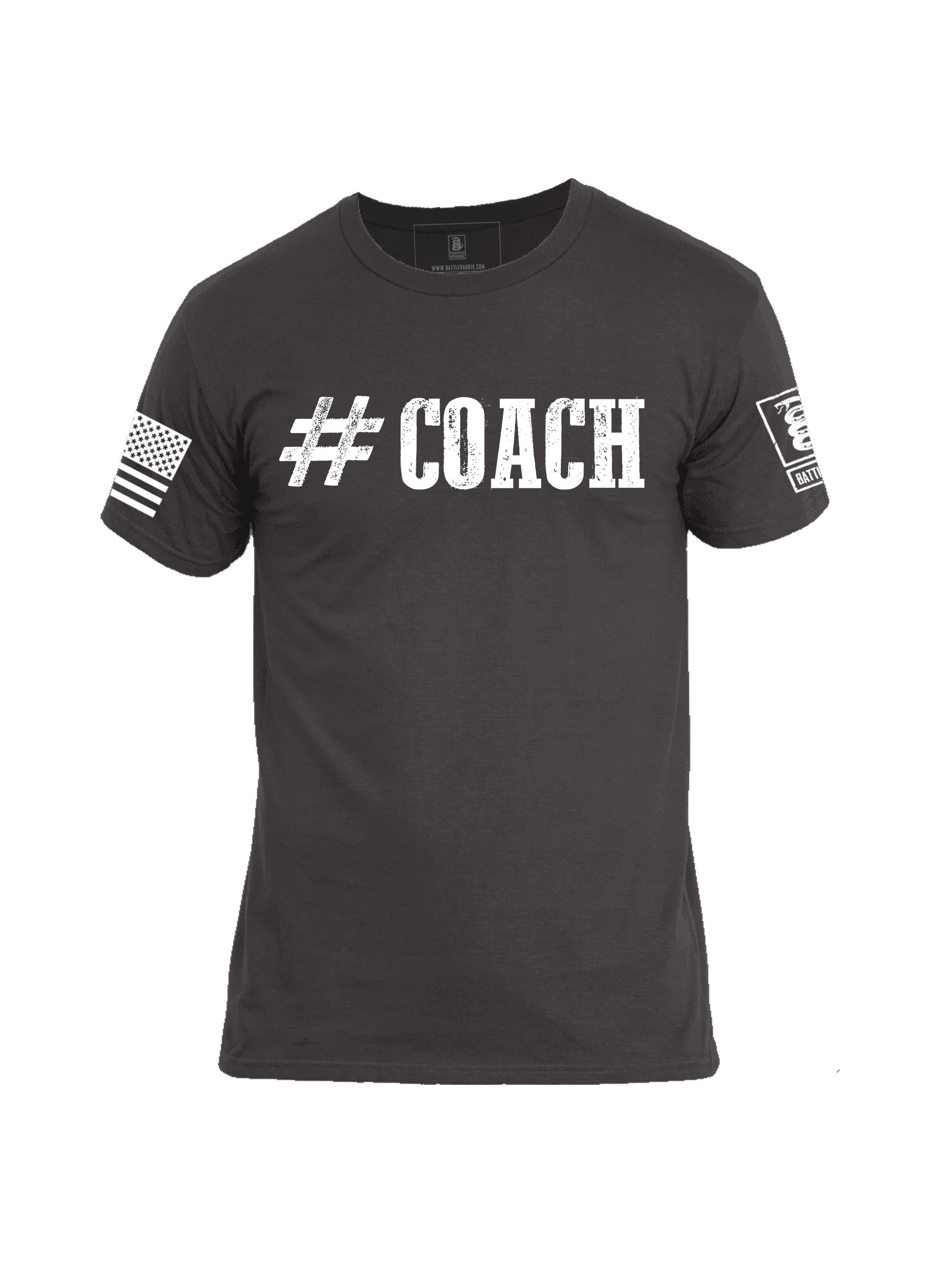 Battleraddle #Coach Mens Cotton Crew Neck T Shirt