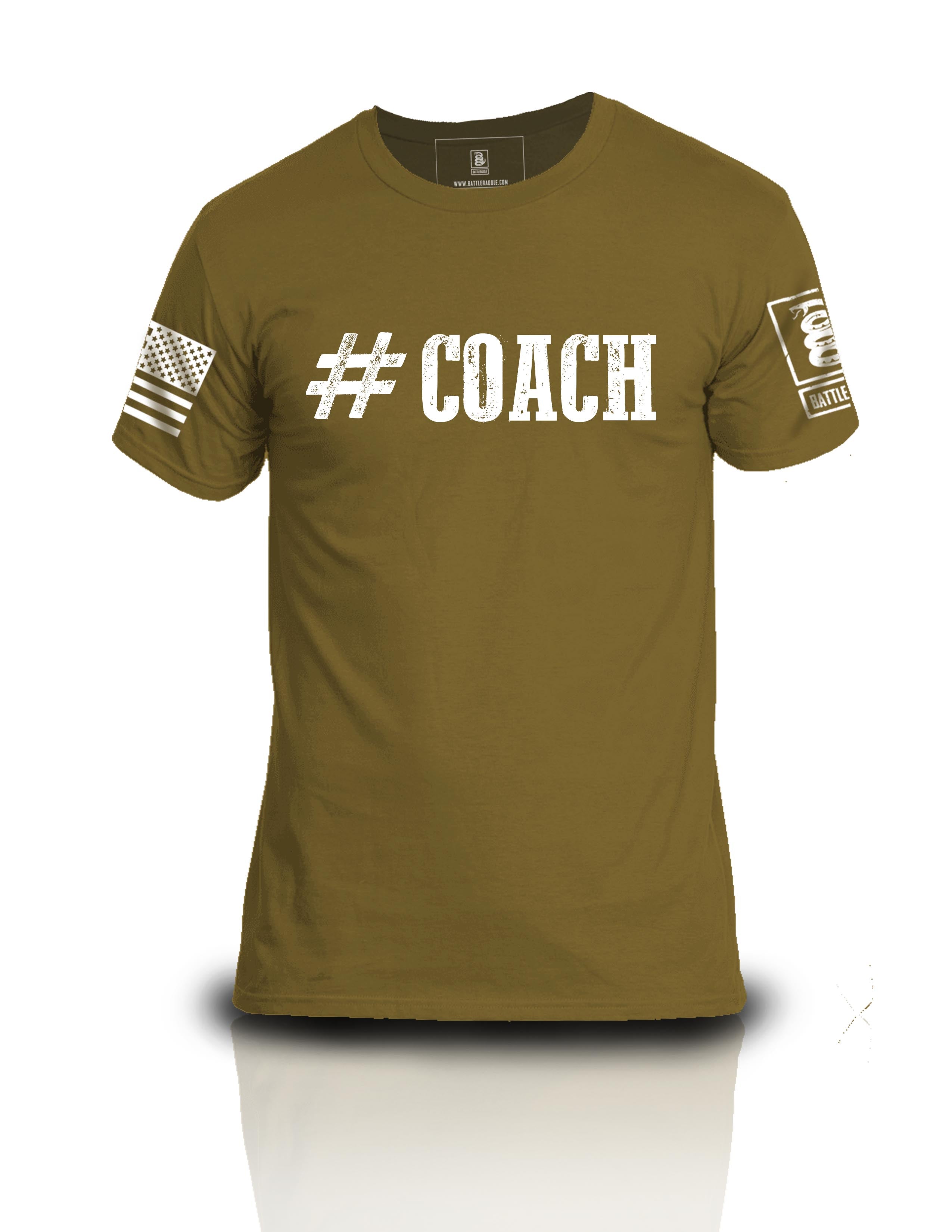 Battleraddle #Coach Mens Cotton Crew Neck T Shirt