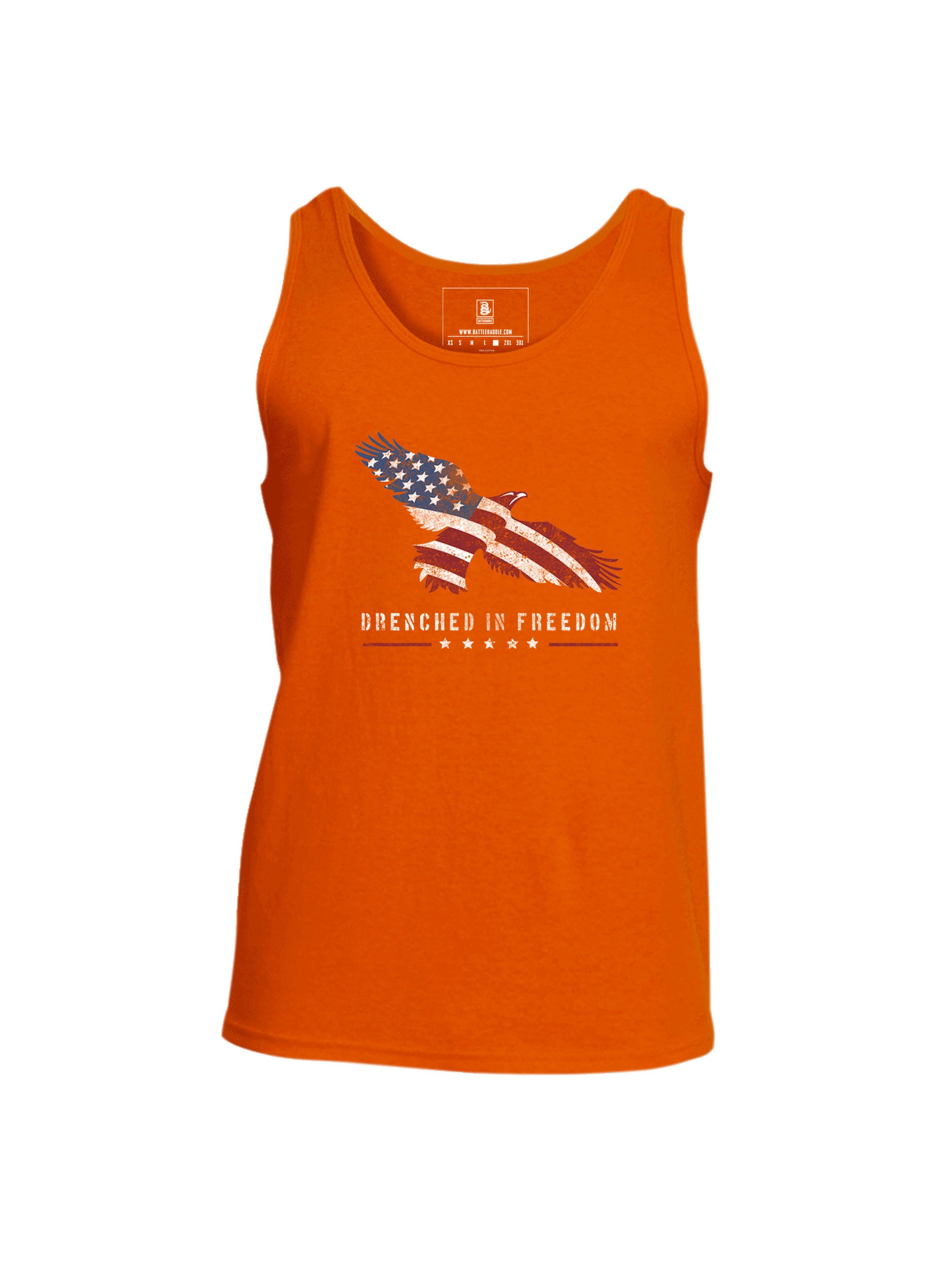 Battleraddle Drenched In Freedom Mens Cotton Tank Top