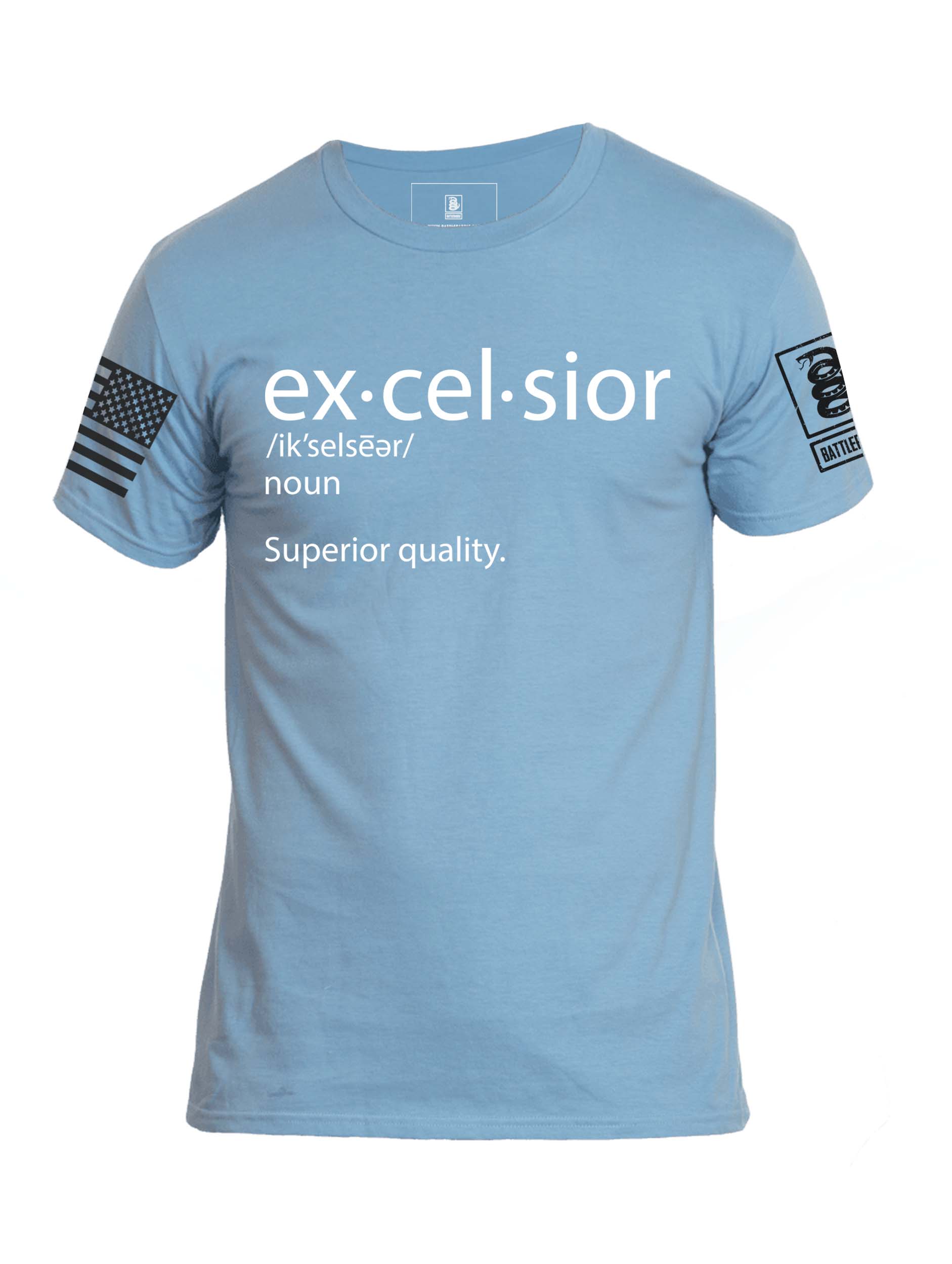 Battleraddle Excelsior Mens Crew Neck Cotton T Shirt