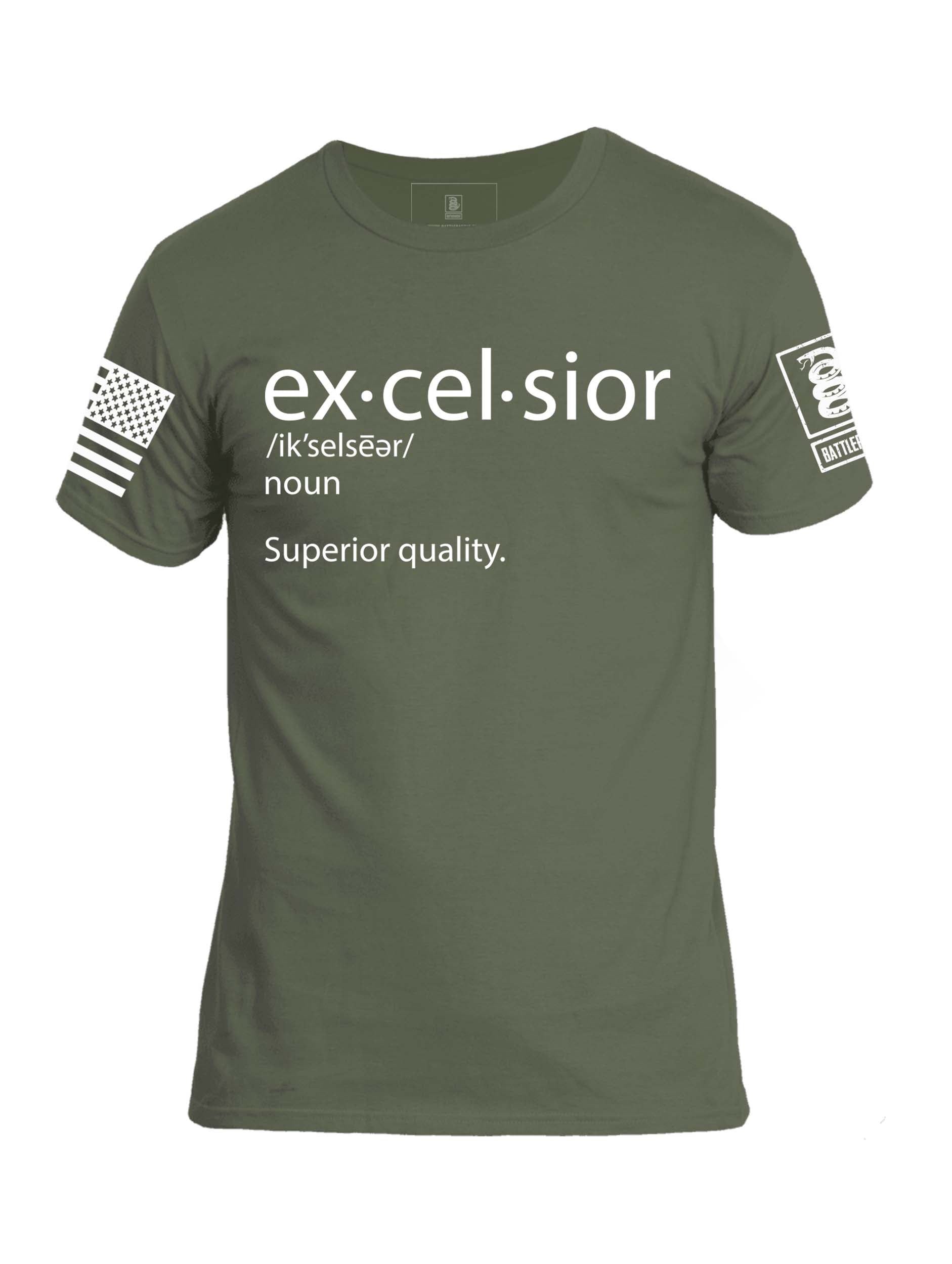 Battleraddle Excelsior Mens Crew Neck Cotton T Shirt