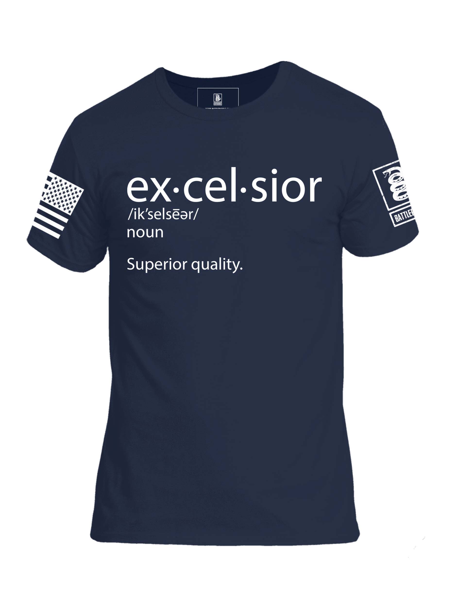 Battleraddle Excelsior Mens Crew Neck Cotton T Shirt