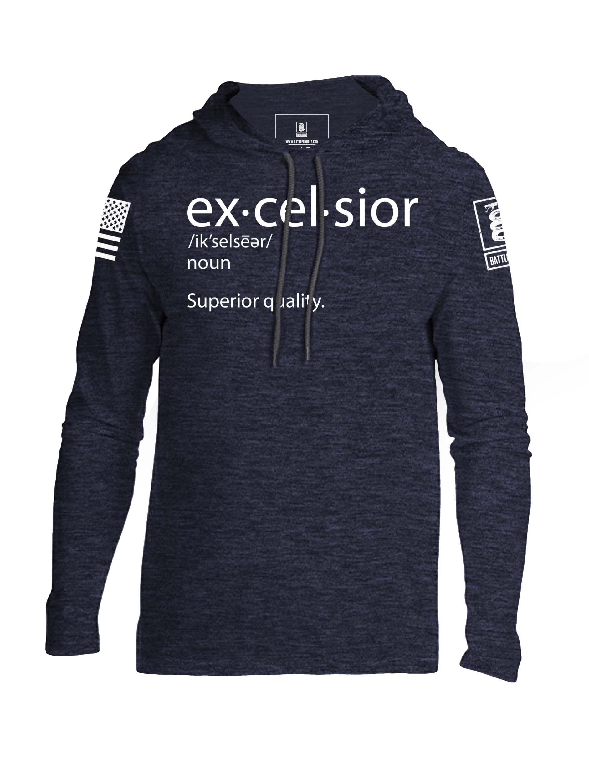 Battleraddle Excelsior Mens Thin Cotton Lightweight Hoodie