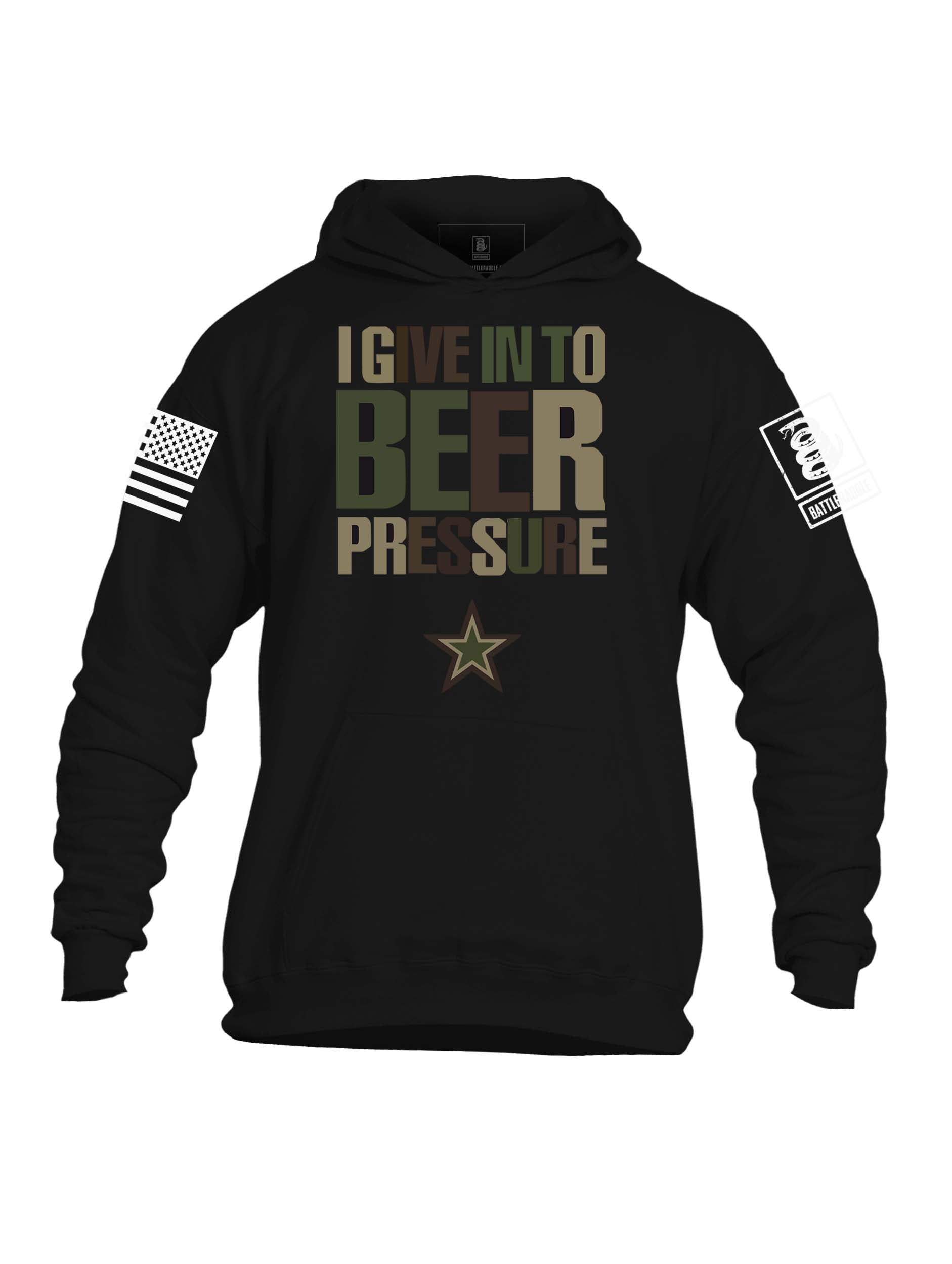 Battleraddle I Give In To Beer Mens Hooded Sweatshirt