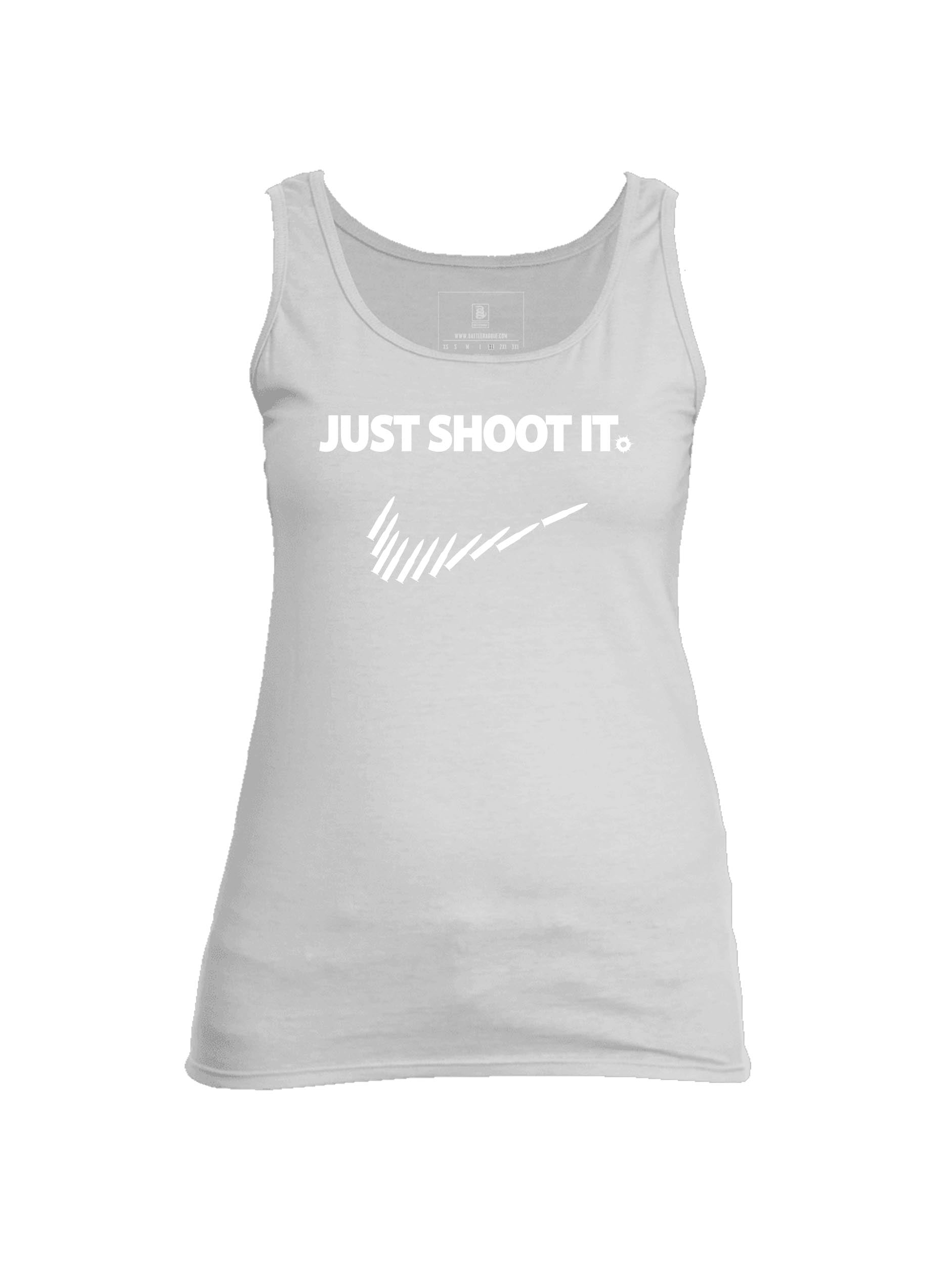 Battleraddle Just Shoot It Womens Cotton Tank Top