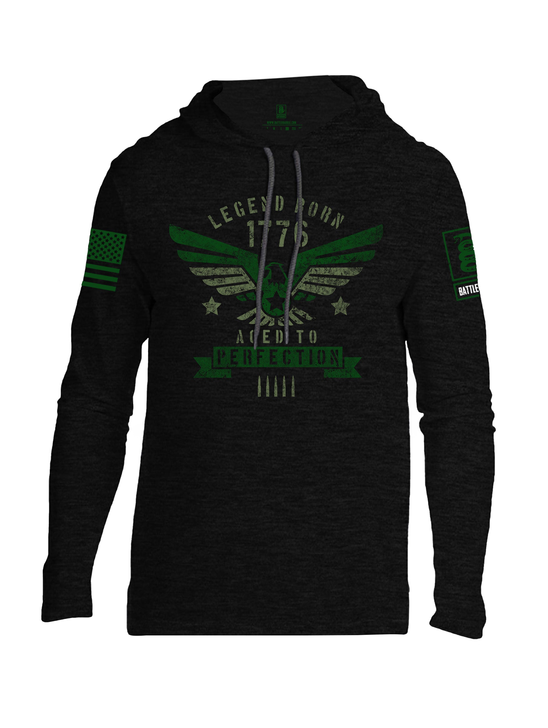 Battleraddle Legend Born 1776 Aged To Perfection Mens Thin Cotton Lightweight Hoodie