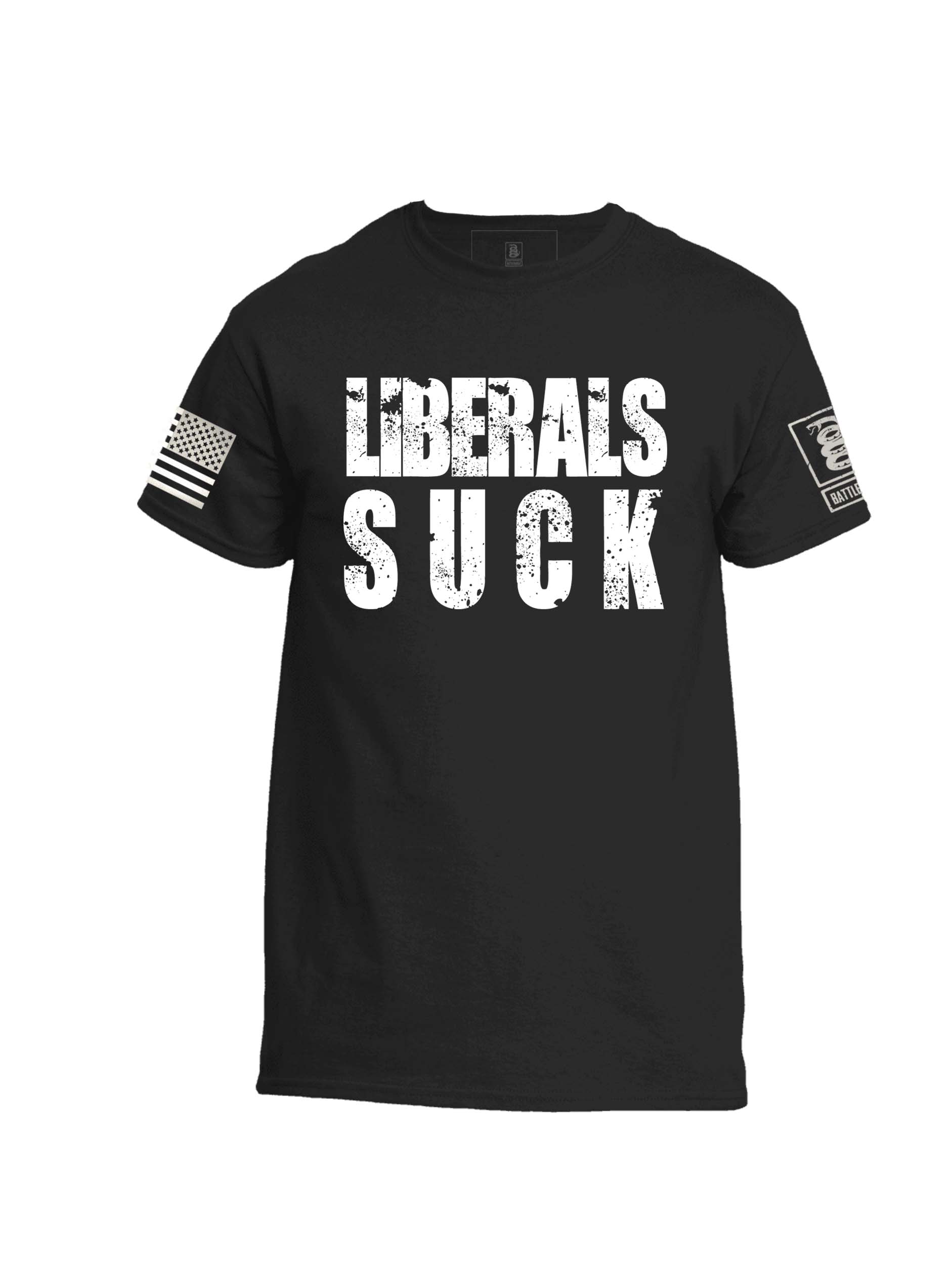 Battleraddle Liberal Suck 100% Battlefit Polyester Crew Neck T Shirt