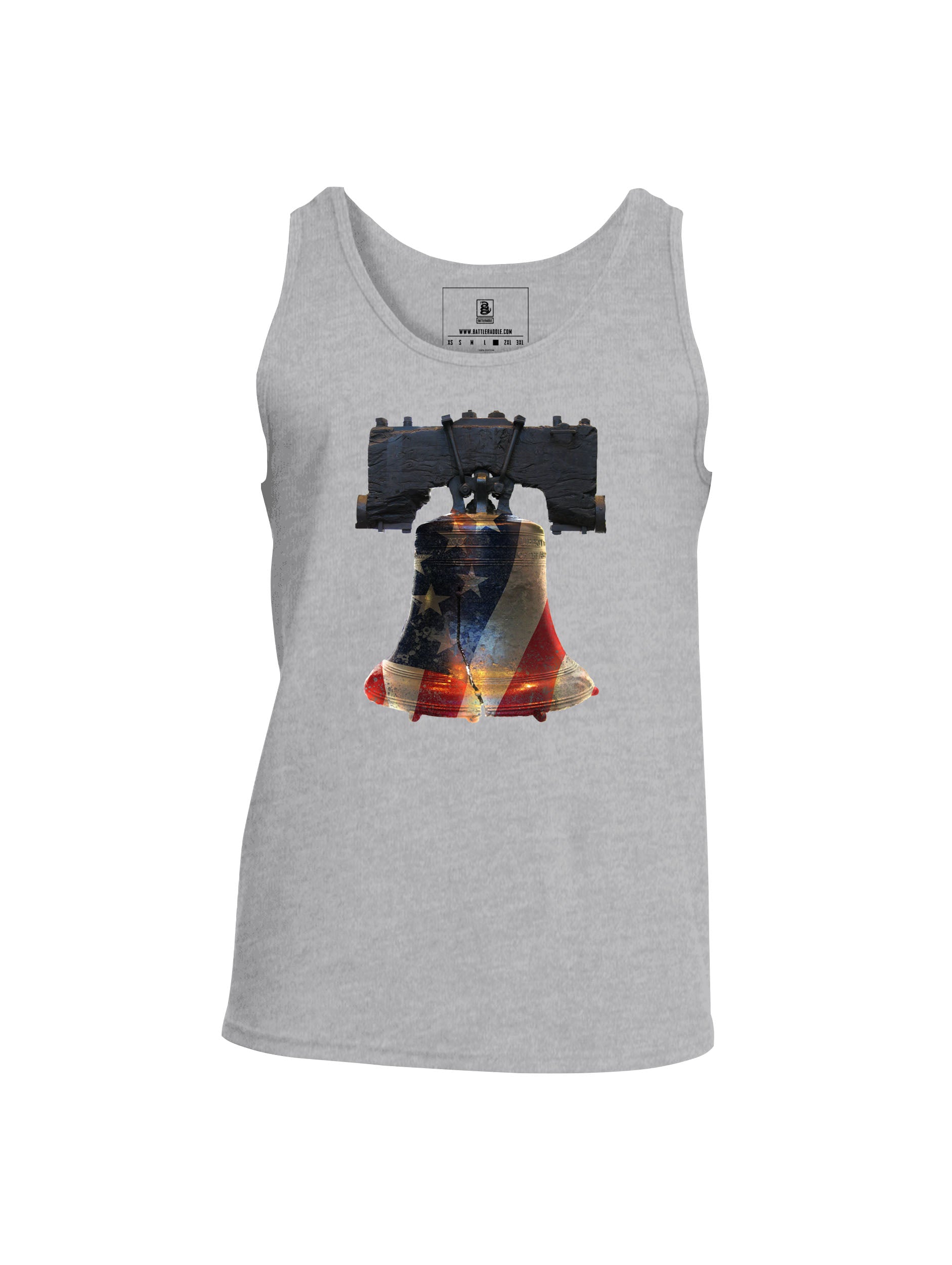 Battleraddle Liberty Bell Mens Cotton Tank Top