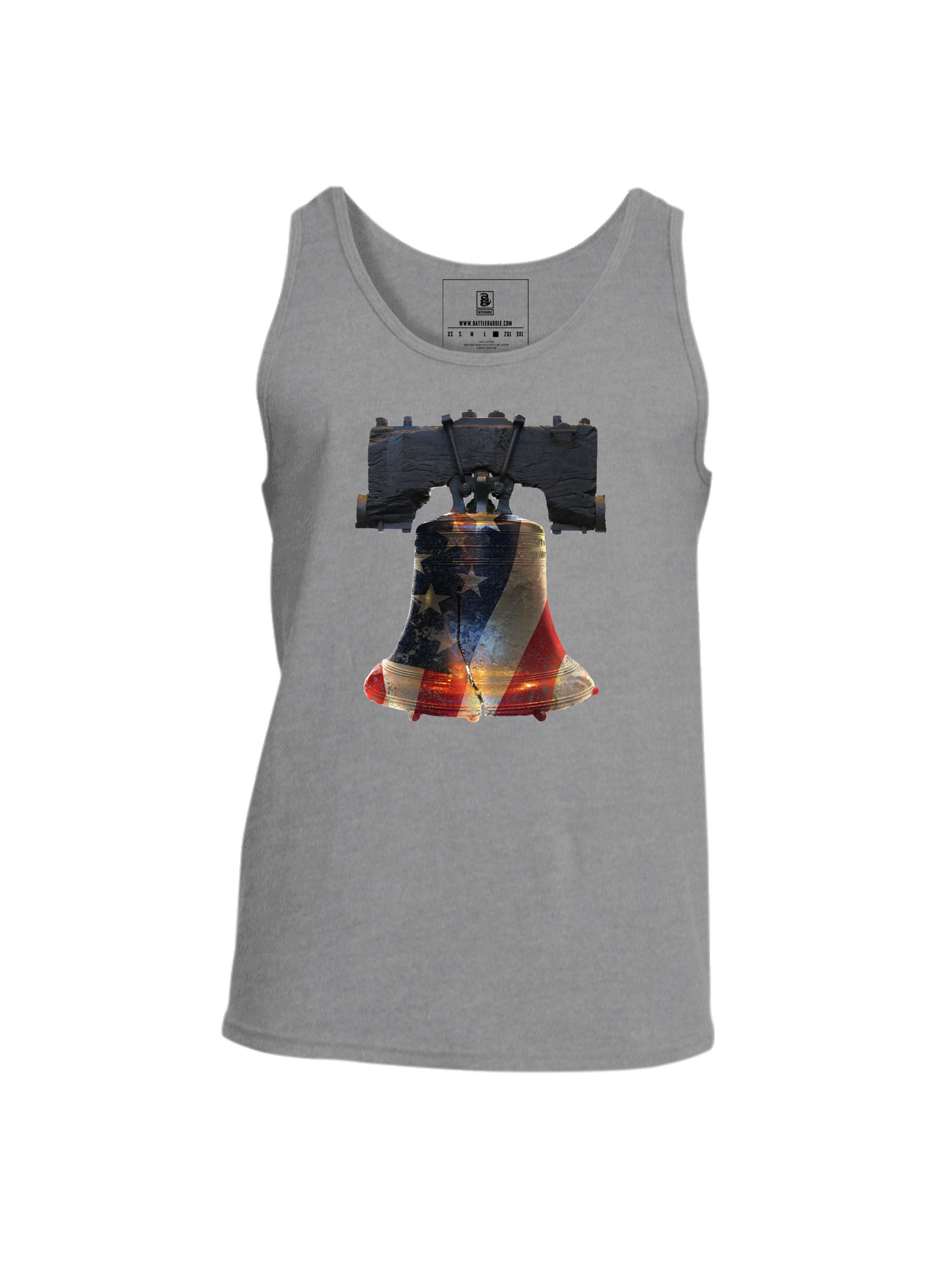 Battleraddle Liberty Bell Mens Cotton Tank Top