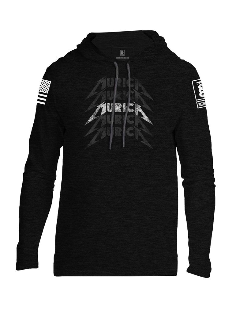 Battleraddle Murica V2 Black Ops Edition Mens Thin Cotton Lightweight Hoodie