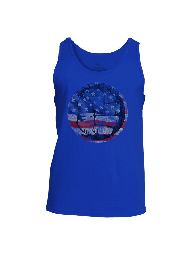 Battleraddle Super Smash Fist Flag Mens Cotton Tank Top