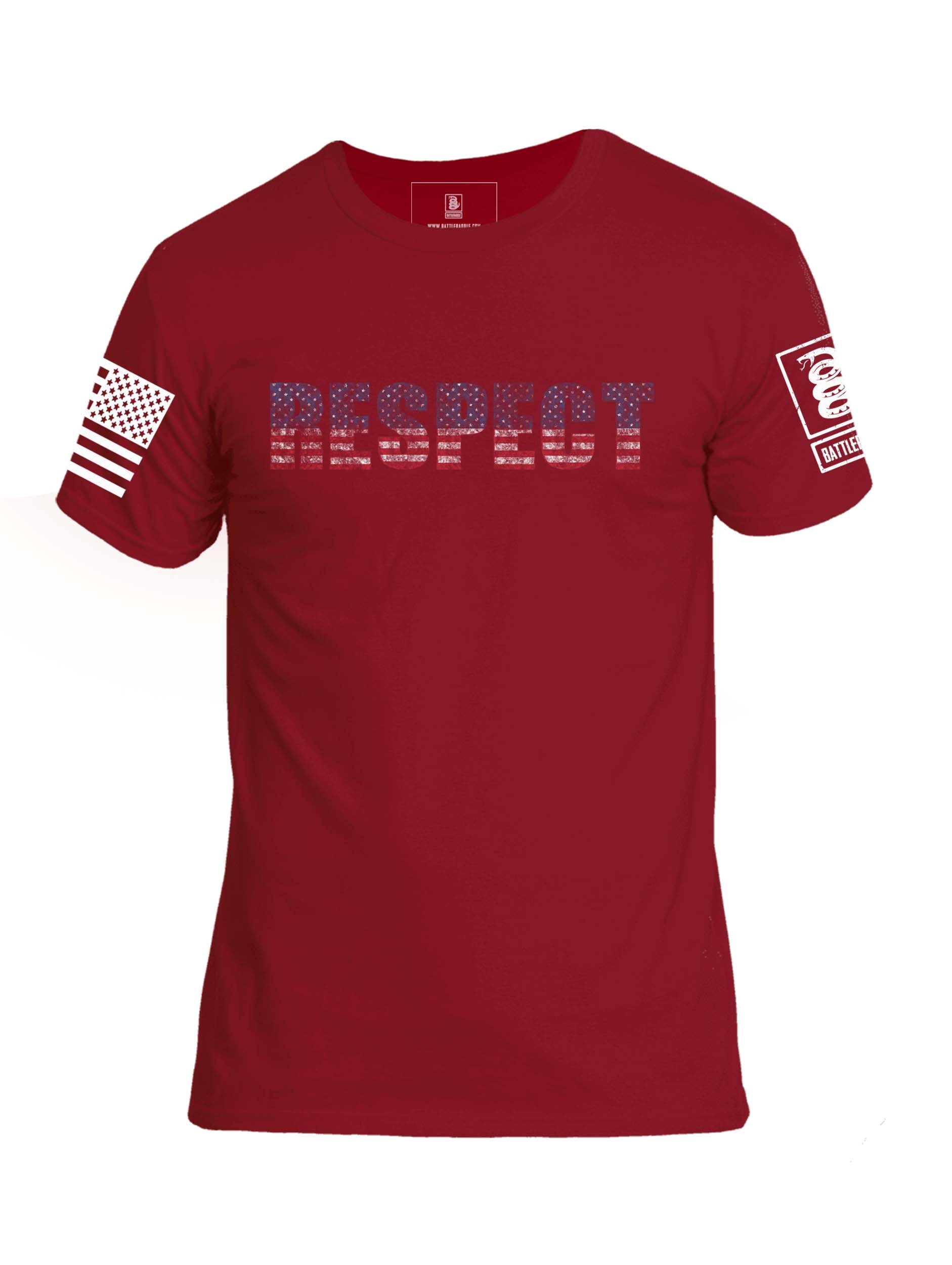 Battleraddle Respect Mens Crew Neck Cotton T Shirt