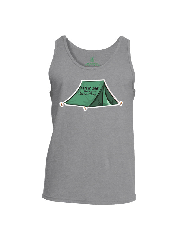 Battleraddle Fuck Me Like Its Summer Camp Mens Cotton Tank Top