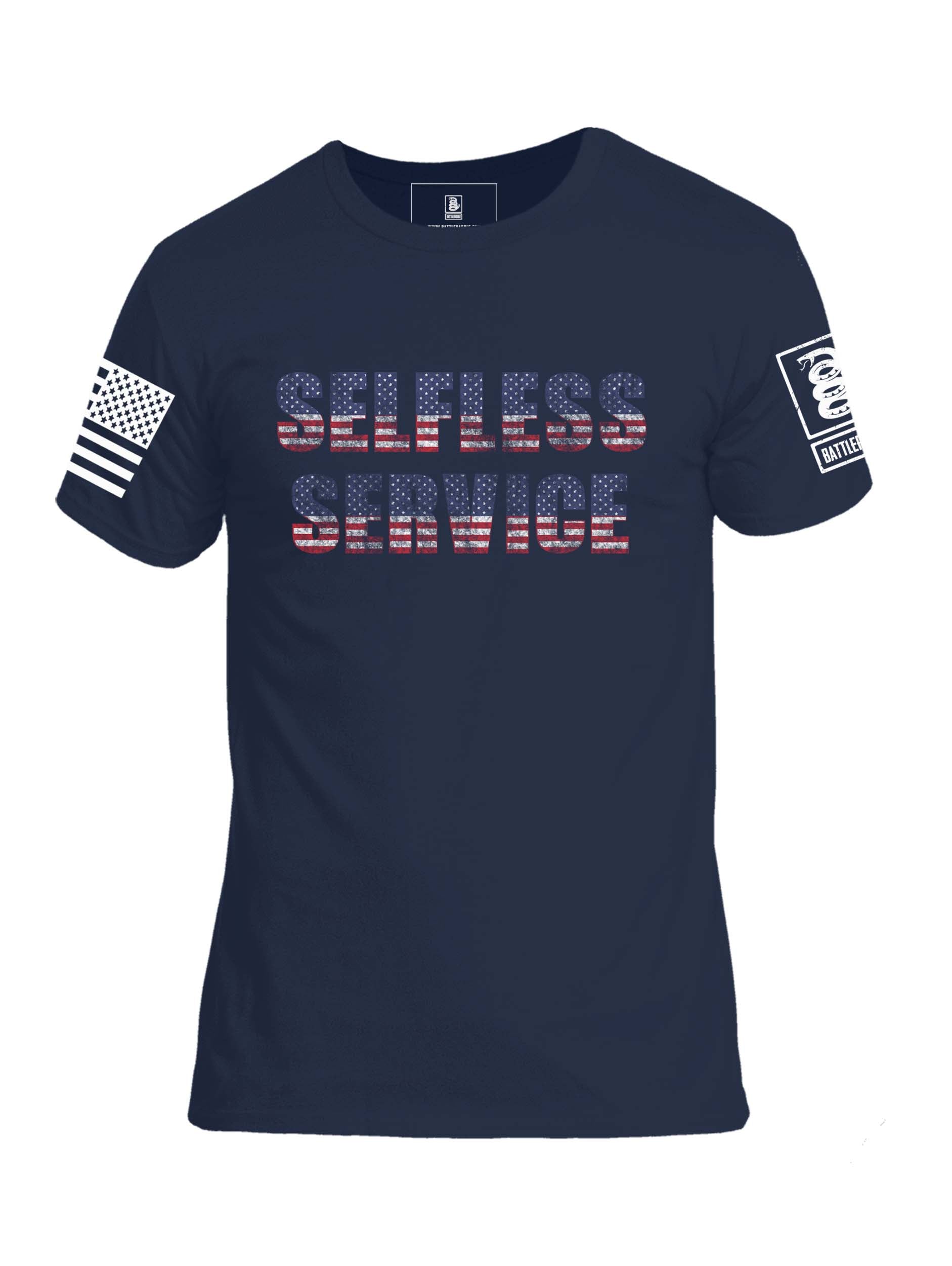 Battleraddle Selfless Service Mens Crew Neck Cotton T Shirt