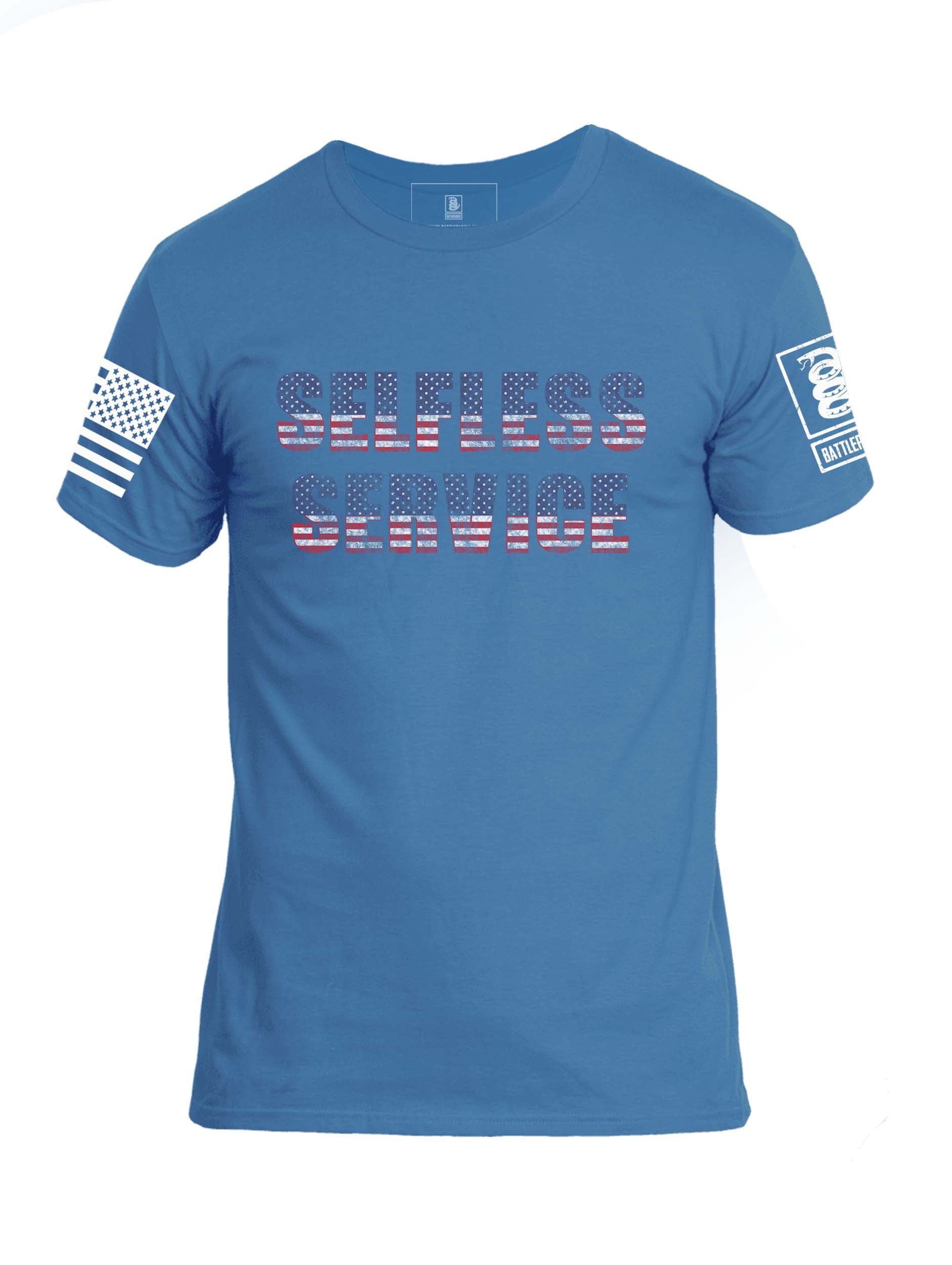 Battleraddle Selfless Service Mens Crew Neck Cotton T Shirt
