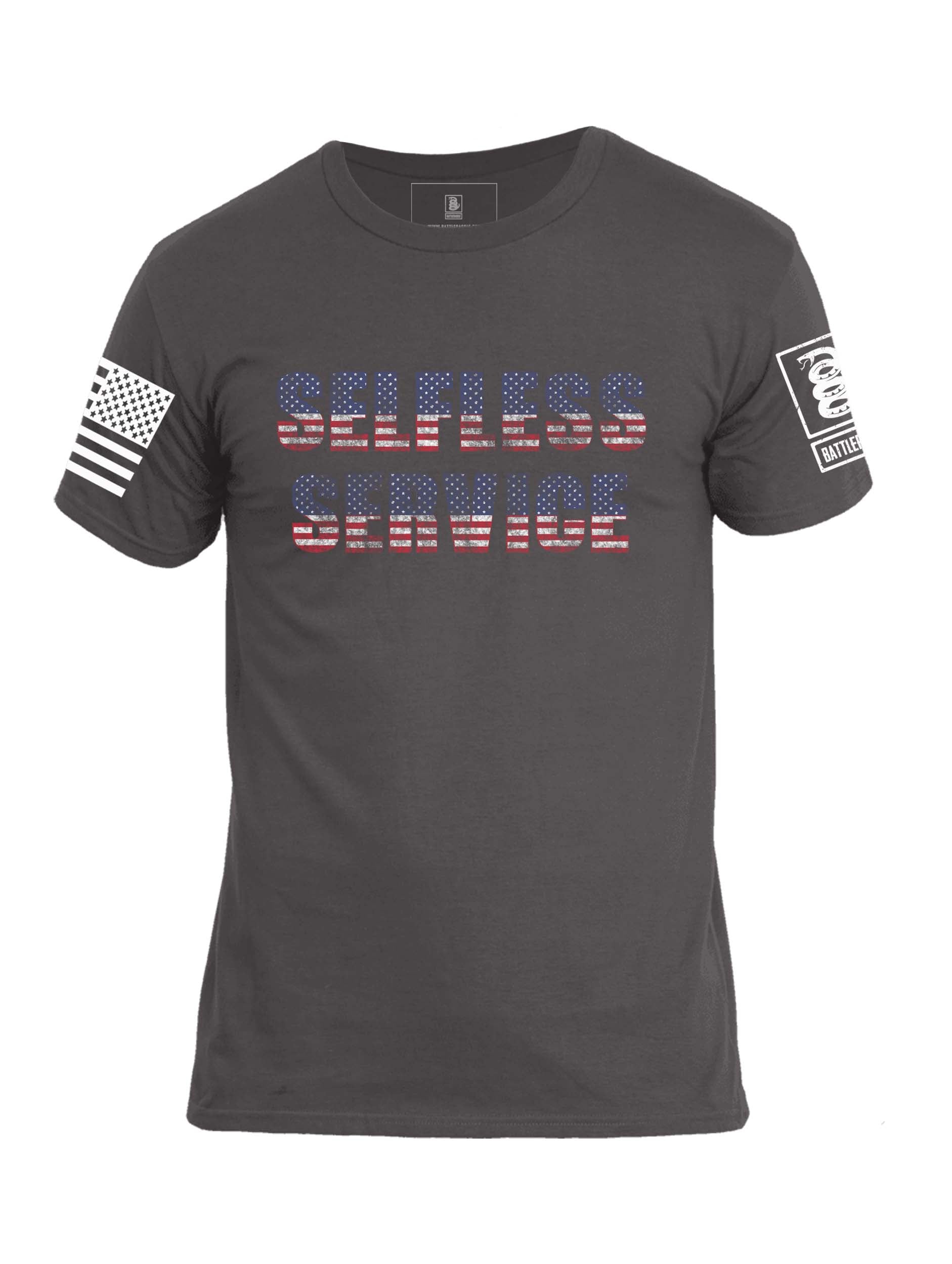 Battleraddle Selfless Service Mens Crew Neck Cotton T Shirt