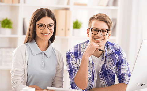 Blue Light Blocking Glasses for Computer Gaming Round Frame - Elsa