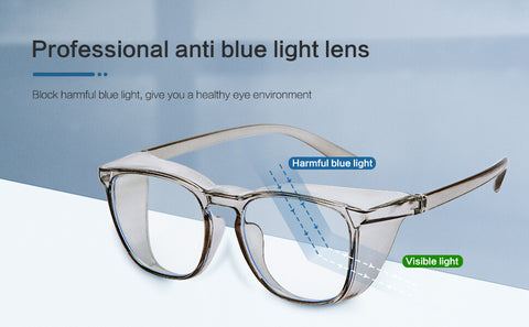 Stylish Safety Goggles Anti-Fog Blue Light Blocking Anti-Dust UV Protection Glasses