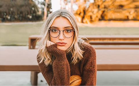 Blue Light Blocking Glasses for Computer Gaming Round Frame - Jenny