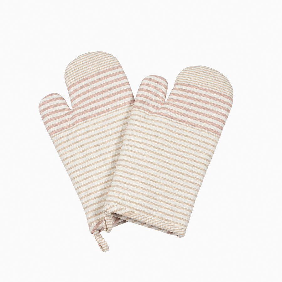 Ombre Striped Oven Mitts (Set of 2)