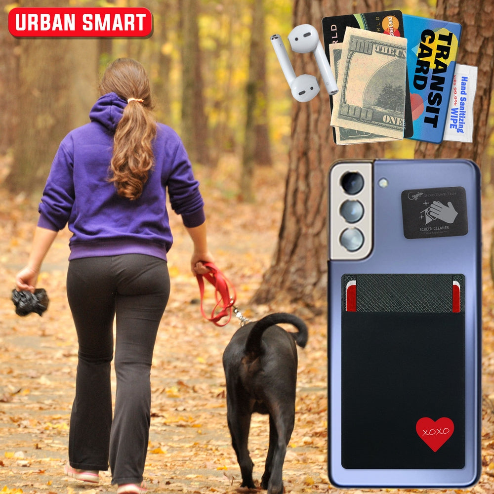 Stick On Phone Wallet - LYCRA STRAP WALLET - Universal