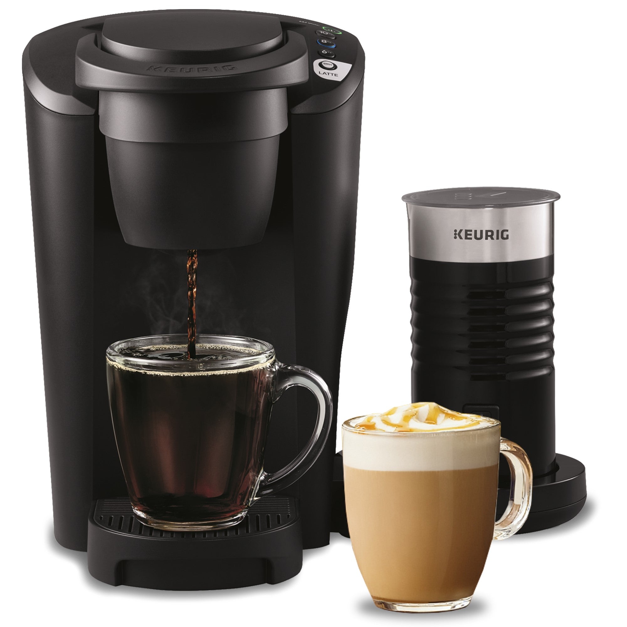 Keurig K-Latte Single Serve K-Cup Coffee and Latte Maker, Comes with Milk Frother, Compatible With all Keurig K-Cup Pods, Black Keurig K-Latte Single Serve