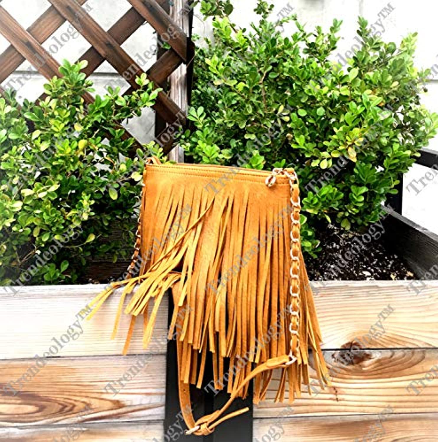 Kelly Fringed Long Cross Body Messenger Shoulder Bag