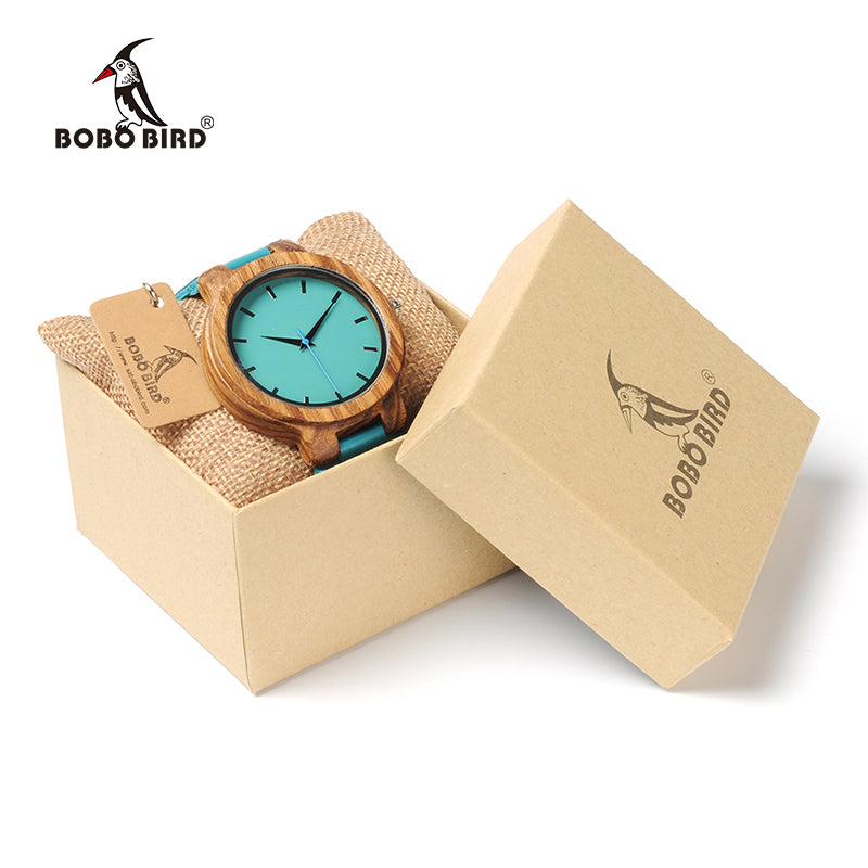 Maxamillion Leather Strap Wooden Watches