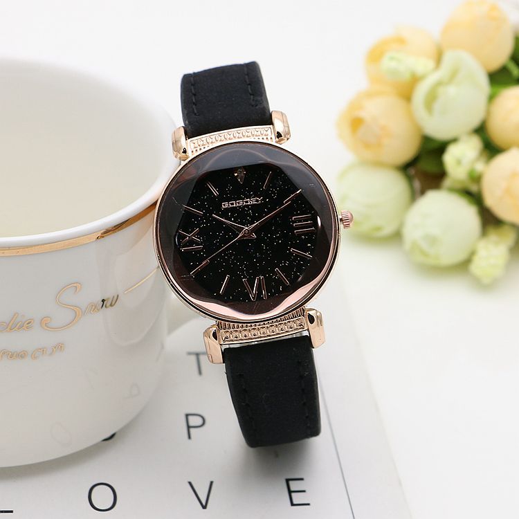 Emily Edwards Rose Gold Leather Watches