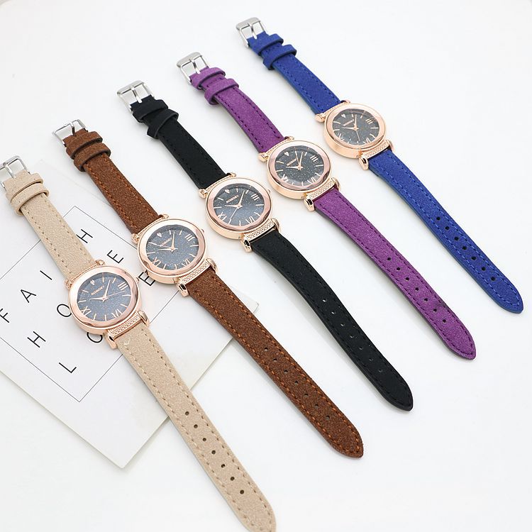 Emily Edwards Rose Gold Leather Watches