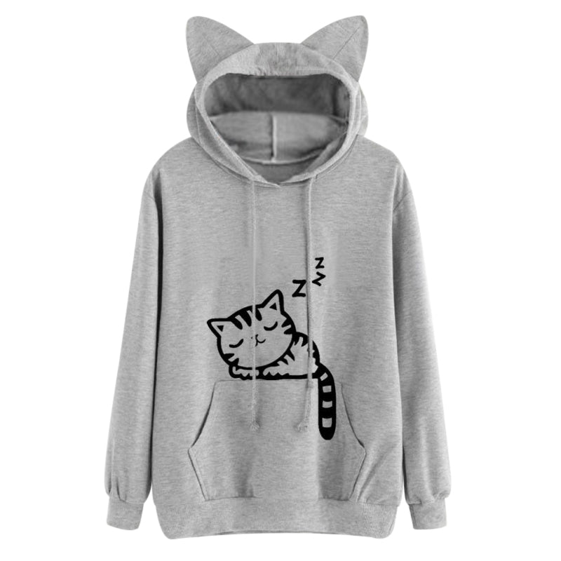 Kitty Lang Hoodie Sweatshirt